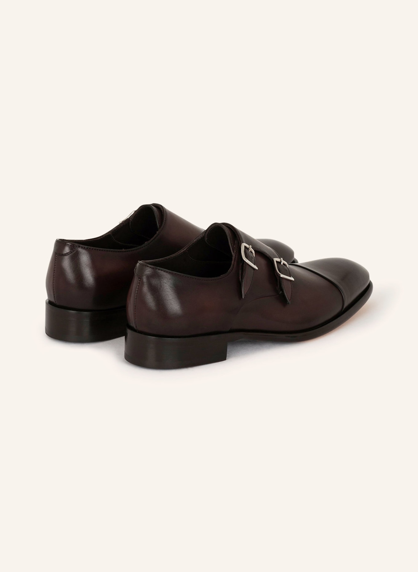 DOUCAL'S Double monks BASQUIAT: DARK BROWN