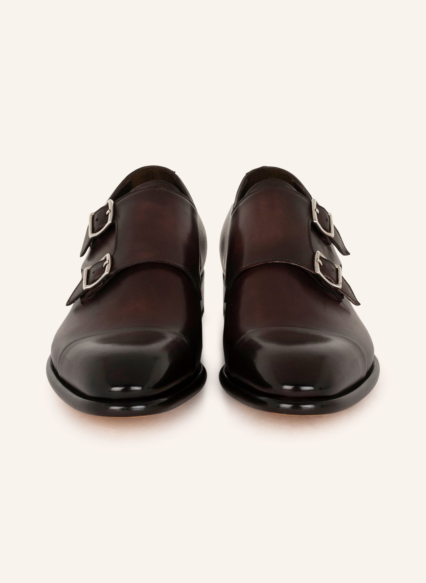 DOUCAL'S Double monks BASQUIAT: DARK BROWN