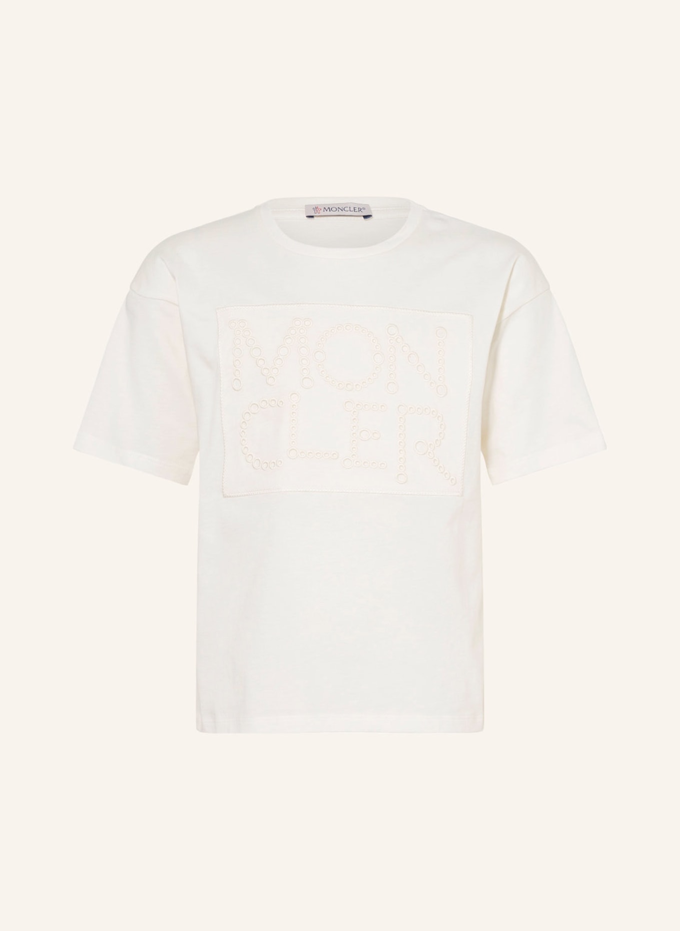 MONCLER enfant T-shirt , Kolor: ECRU (Obrazek 1)