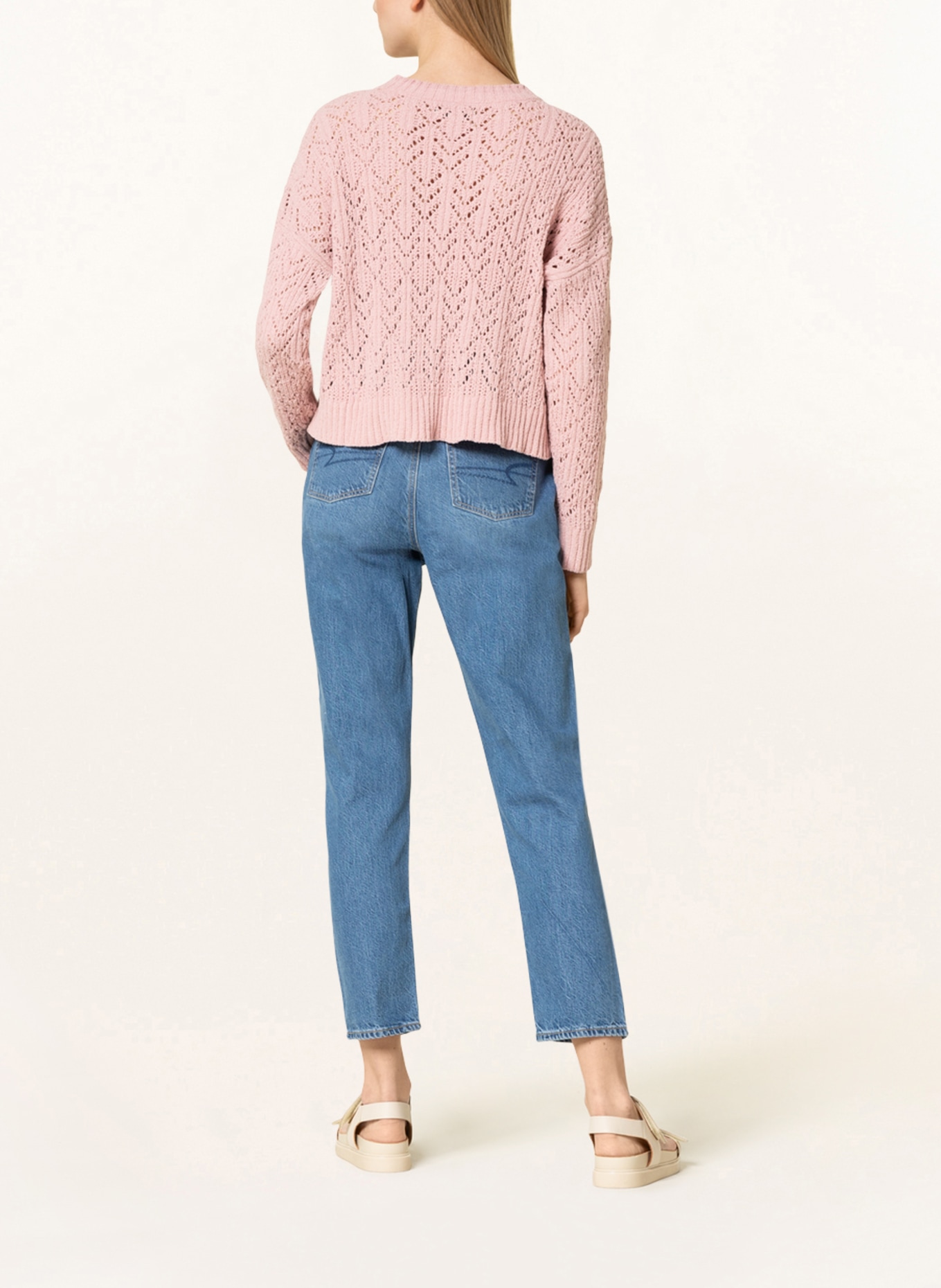 American eagle hot sale pink sweater