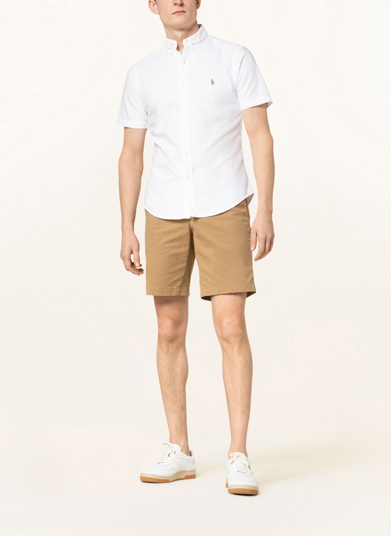 POLO RALPH LAUREN Kurzarm-Hemd Slim Fit, Farbe: 003 BSR WHITE (Bild 2)