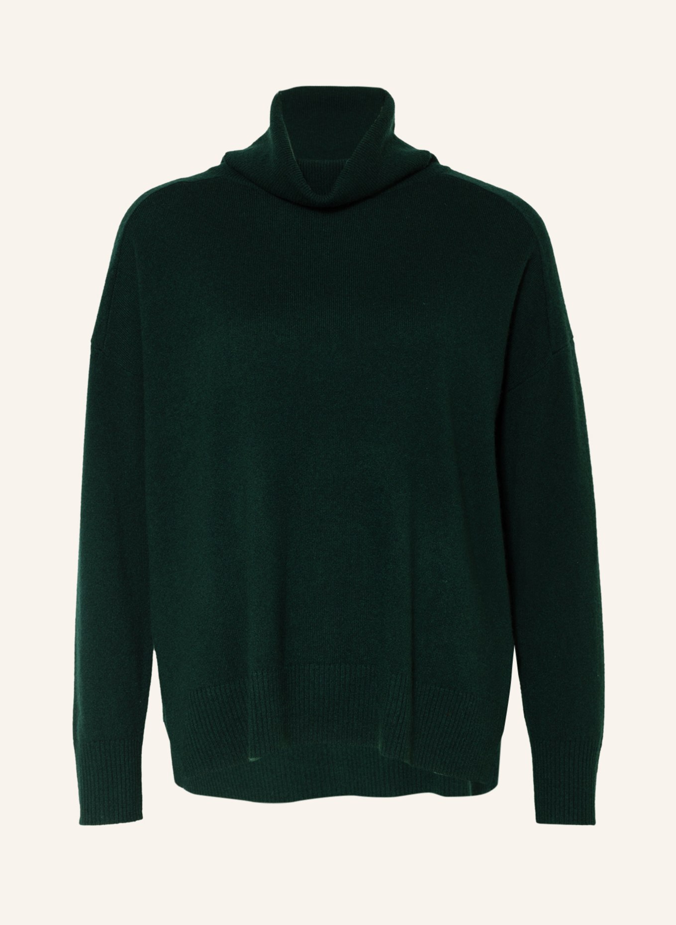 WHISTLES Turtleneck sweater in cashmere, Color: DARK GREEN (Image 1)