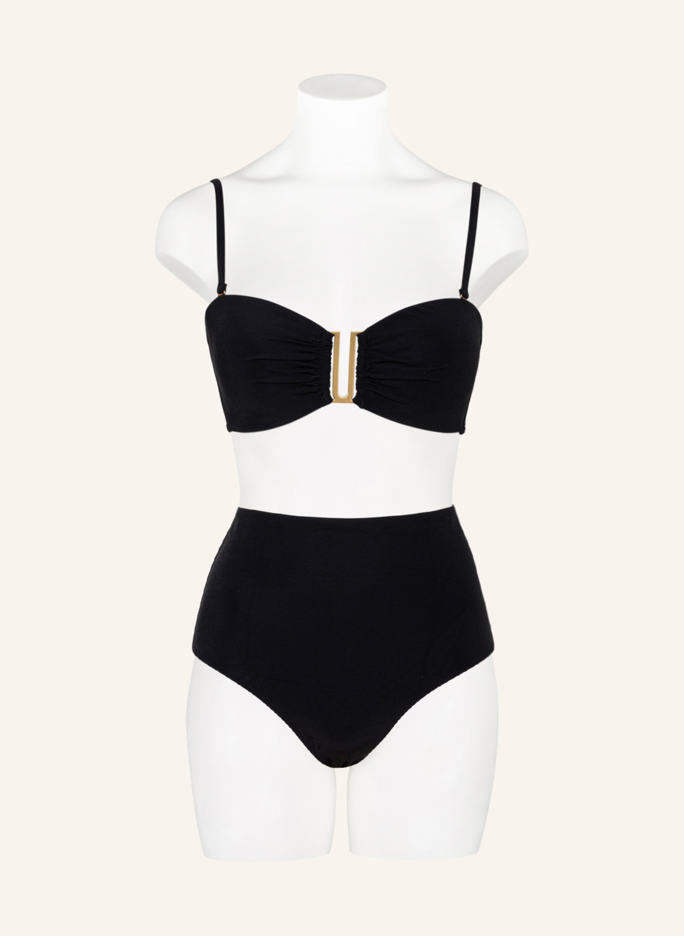 JETS Australia Bandeau bikini top JETSET , Color: BLACK (Image 4)