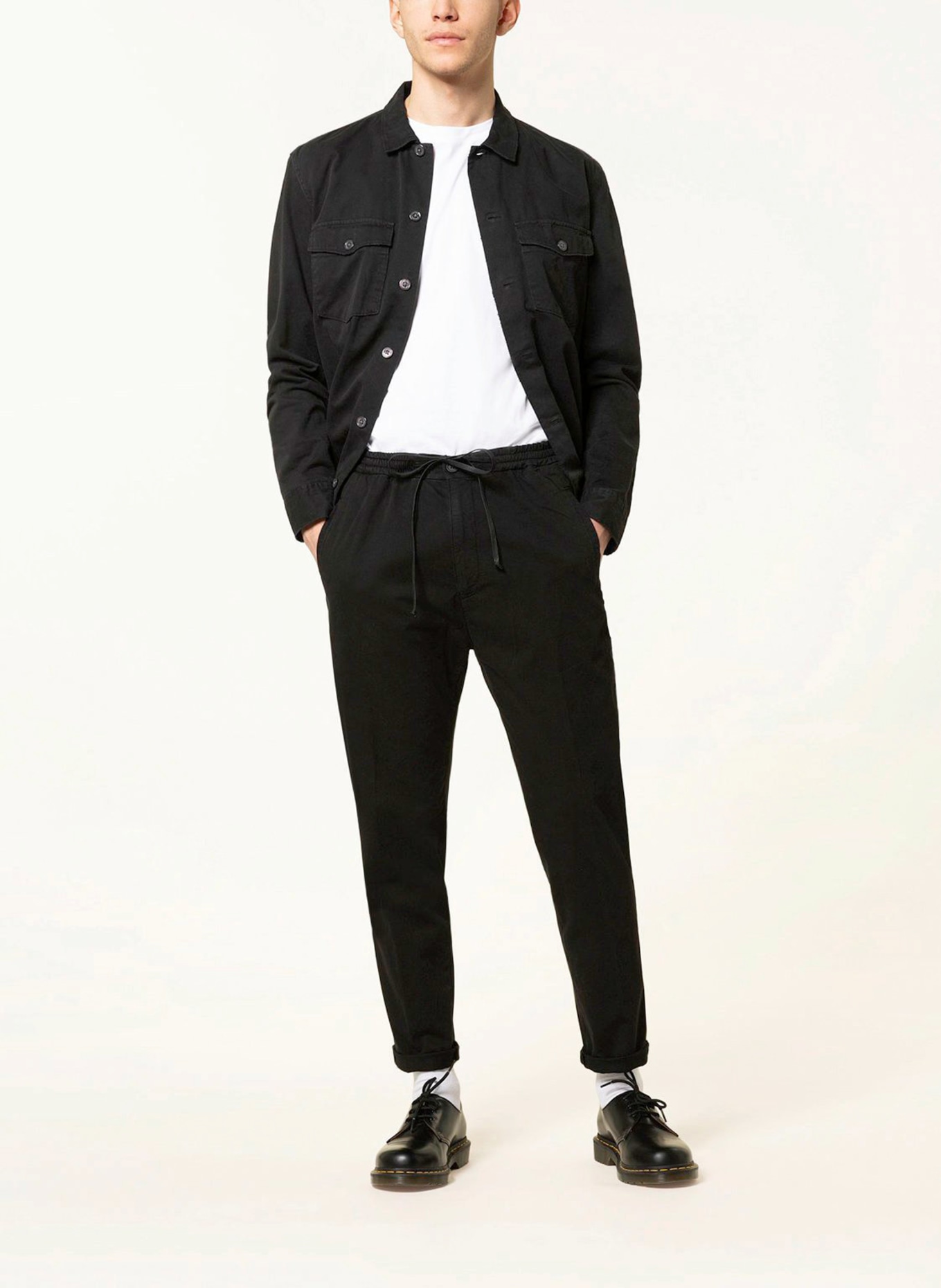 DRYKORN Spodnie JEGER w stylu dresowym extra slim fit, Kolor: CZARNY (Obrazek 2)