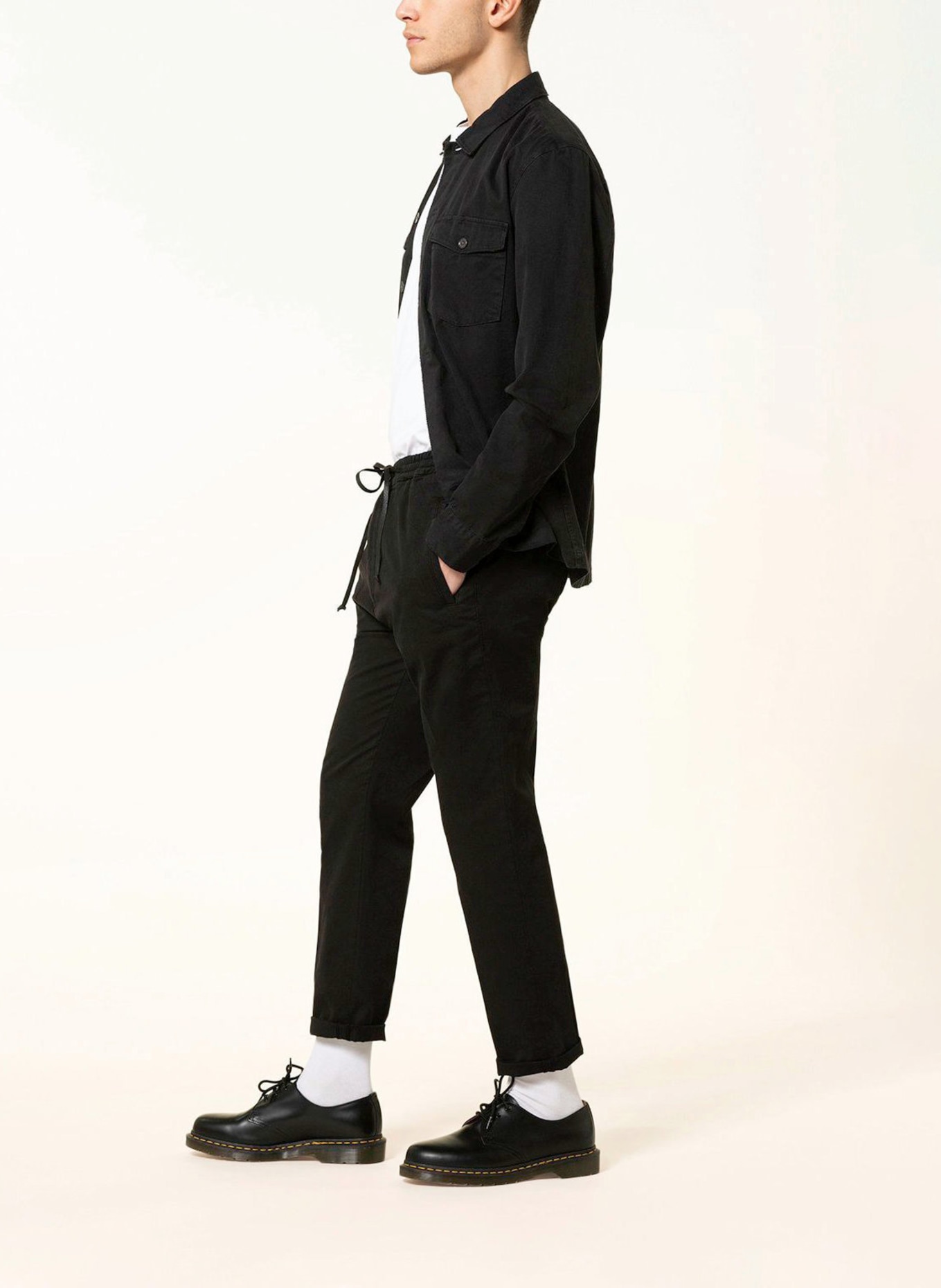 DRYKORN Spodnie JEGER w stylu dresowym extra slim fit, Kolor: CZARNY (Obrazek 4)