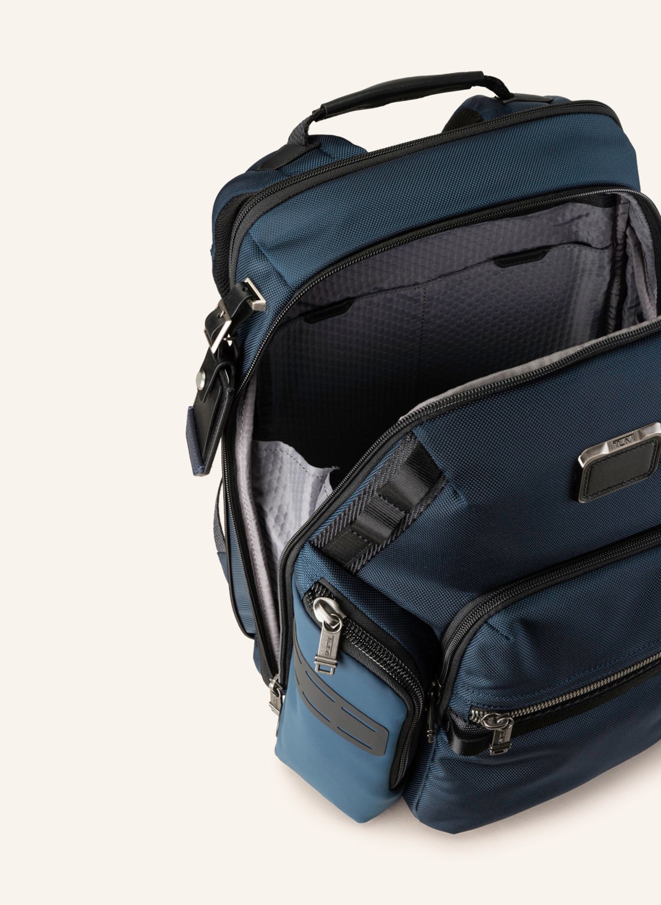 TUMI ALPHA BRAVO backpack NAVIGATION with laptop compartment, Color: DARK BLUE (Image 3)