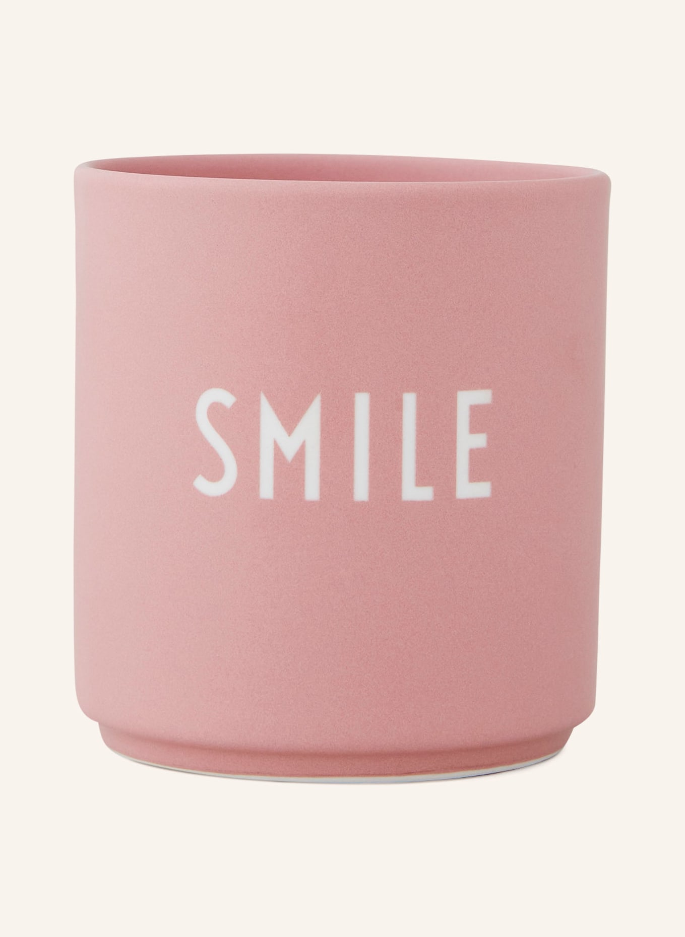 DESIGN LETTERS Mug SMILE, Color: PINK (Image 1)