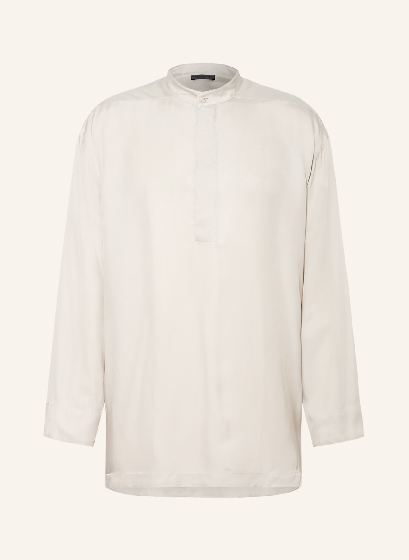 FEAR OF GOD Oversized shirt with silk , Color: BEIGE (Image 1)