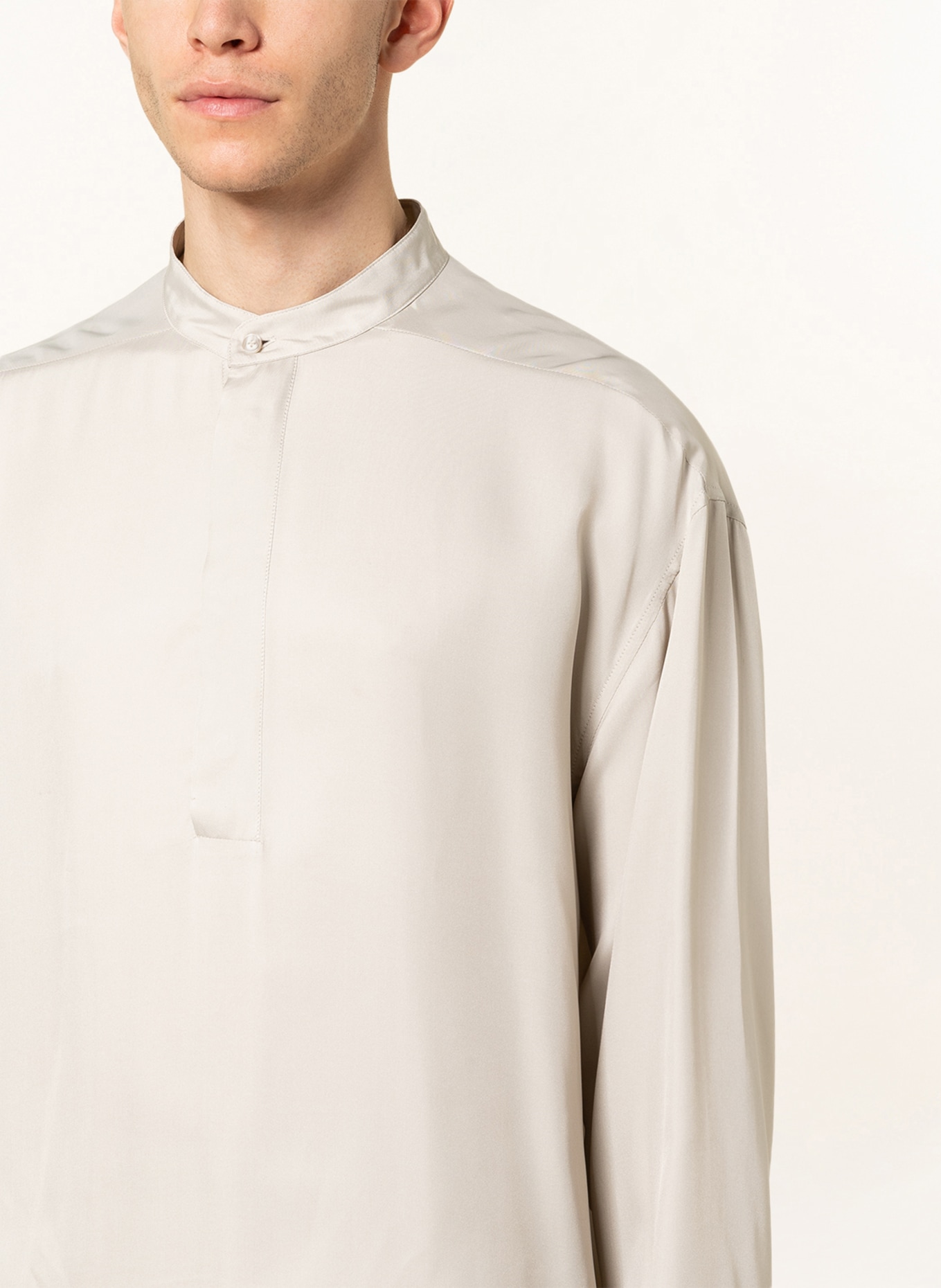FEAR OF GOD Oversized shirt with silk , Color: BEIGE (Image 4)