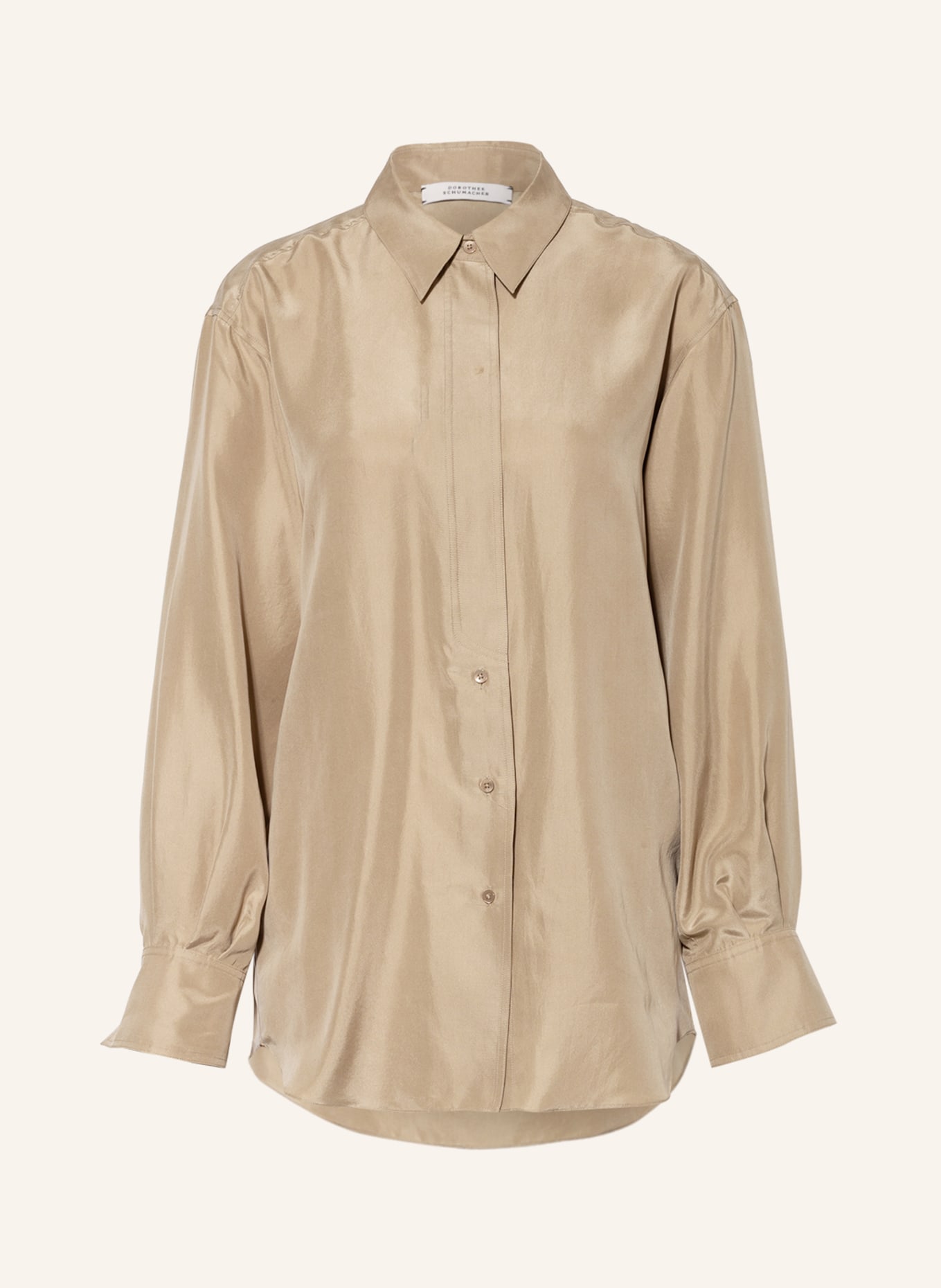 DOROTHEE SCHUMACHER Shirt blouse in silk, Color: KHAKI (Image 1)