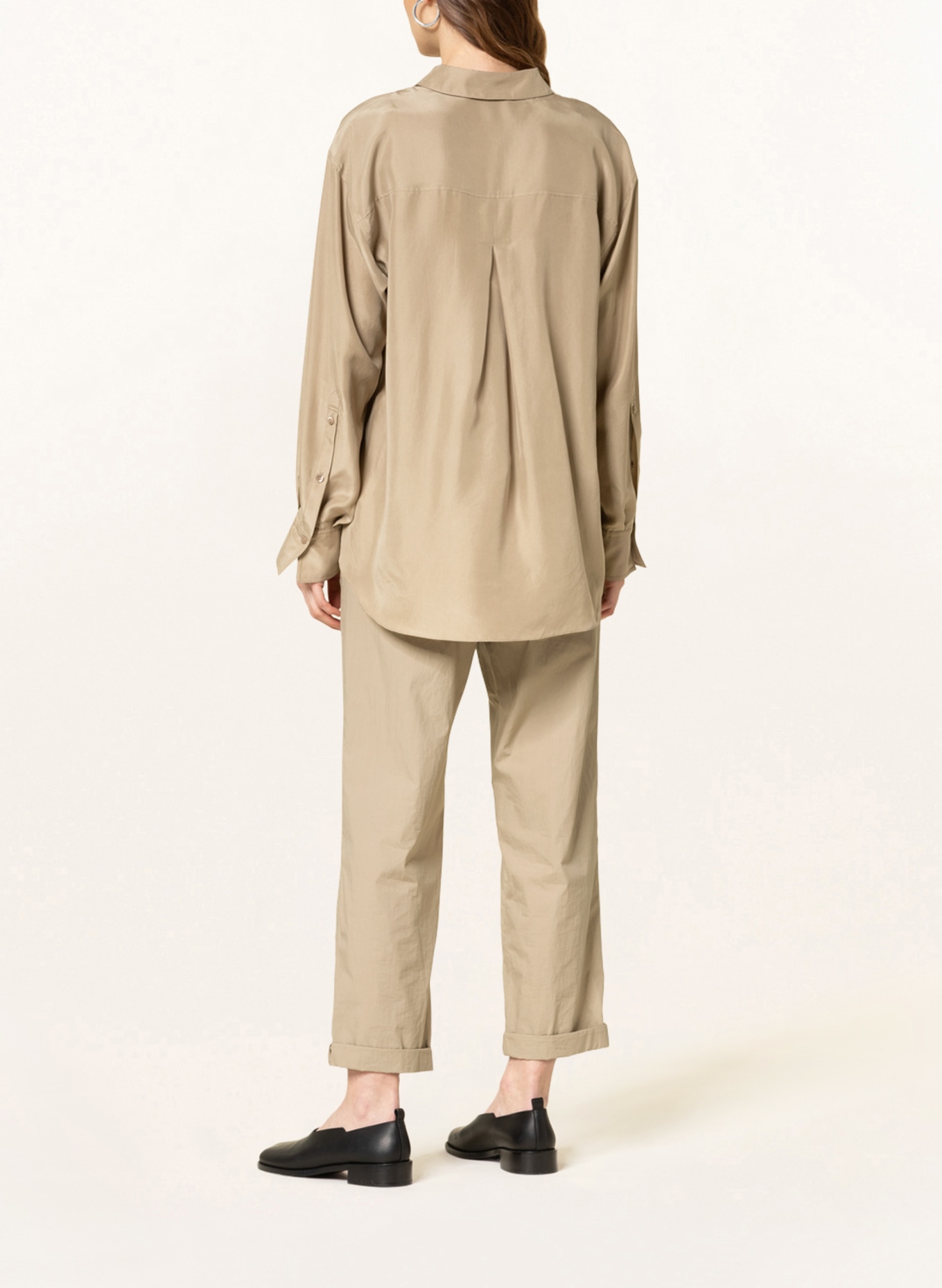 DOROTHEE SCHUMACHER Shirt blouse in silk, Color: KHAKI (Image 4)