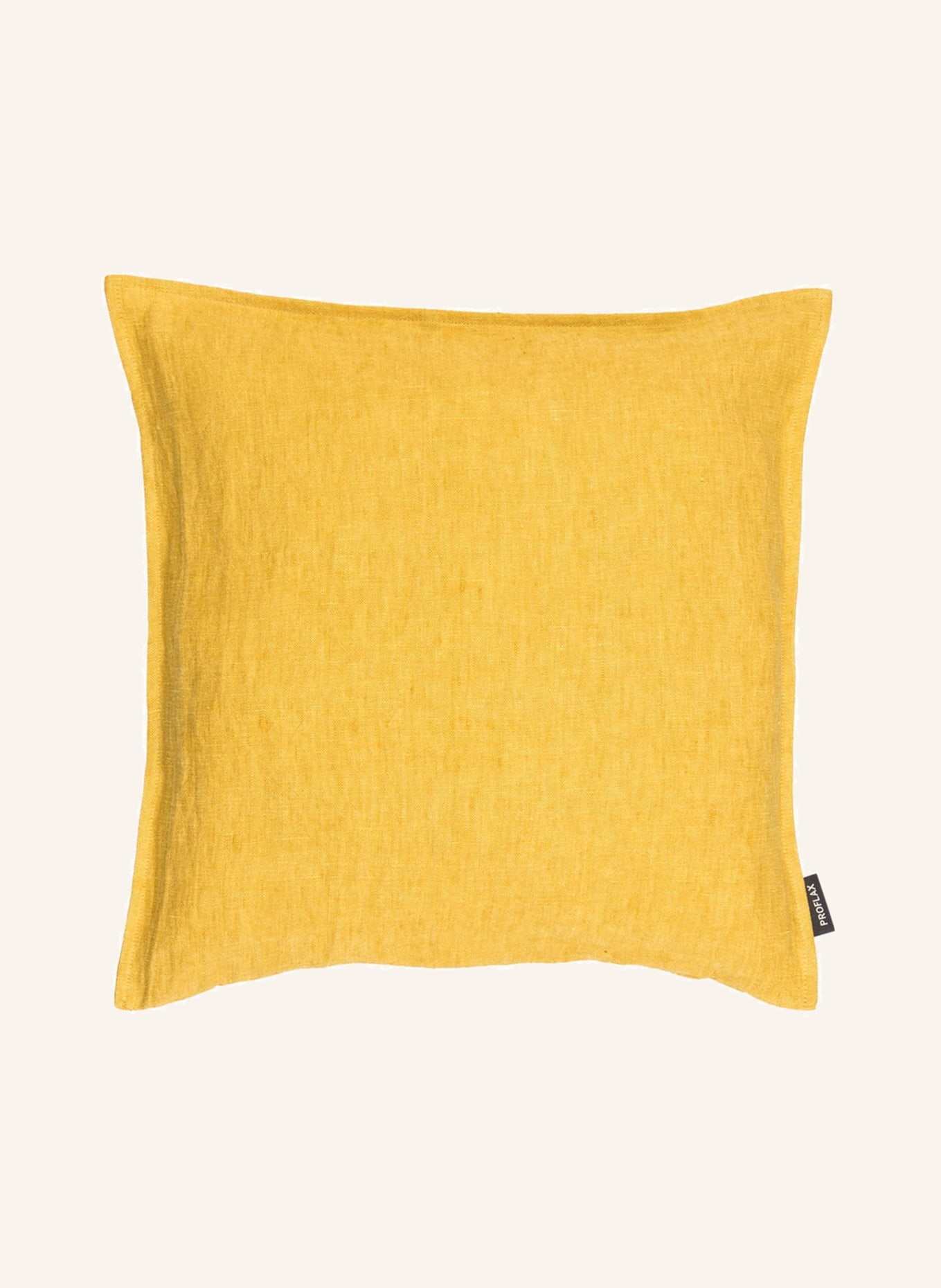 PROFLAX Linen decorative cushion cover SVEN, Color: DARK YELLOW (Image 2)