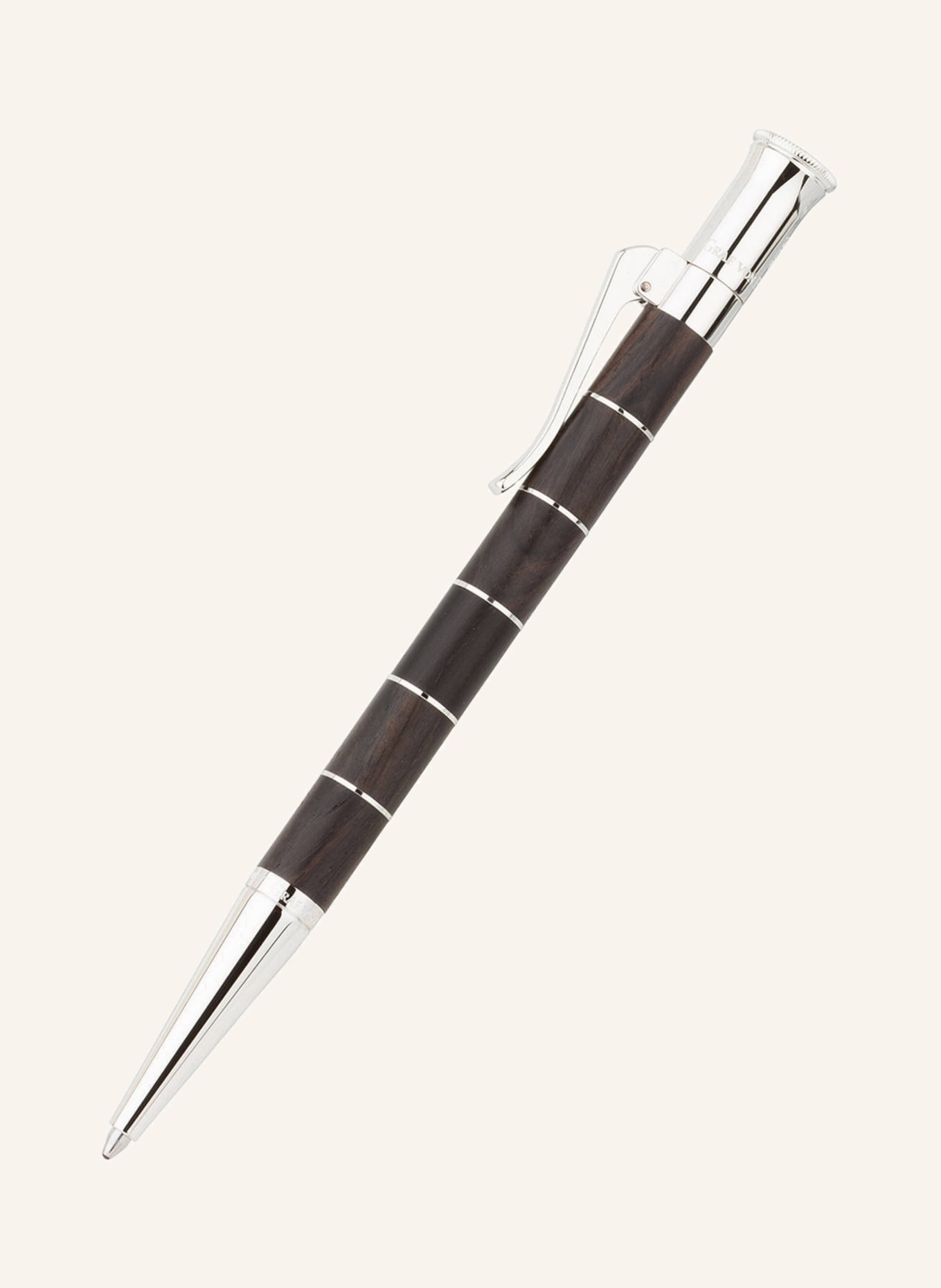 GRAF VON FABER-CASTELL Twist ballpoint pen CLASSIC ANELLO GRENADILL, Color: DARK BROWN (Image 1)
