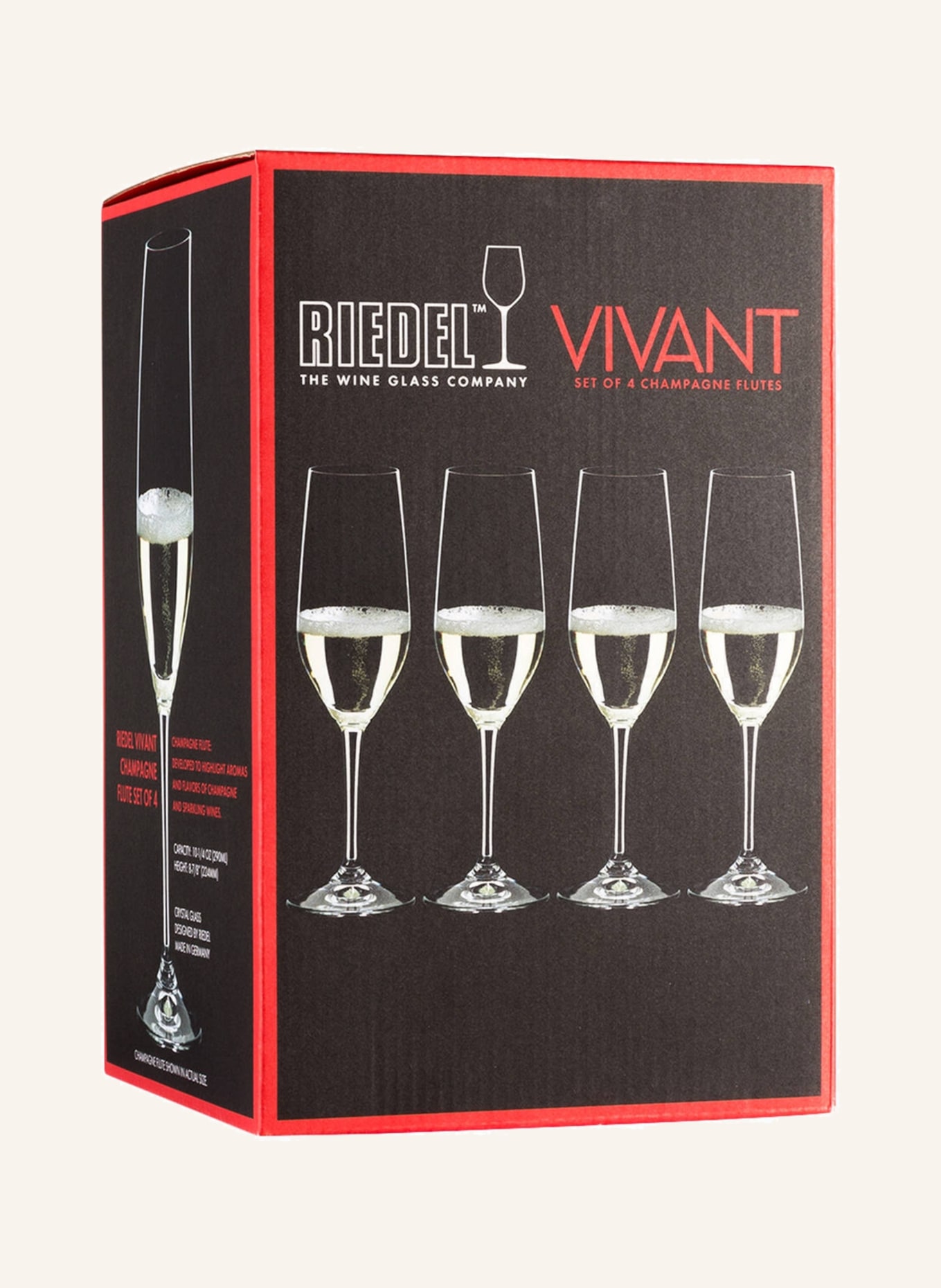 RIEDEL 4er-Set Champagnergläser VIVANT CHAMPAGNE , Farbe: TRANSPARENT  (Bild 3)