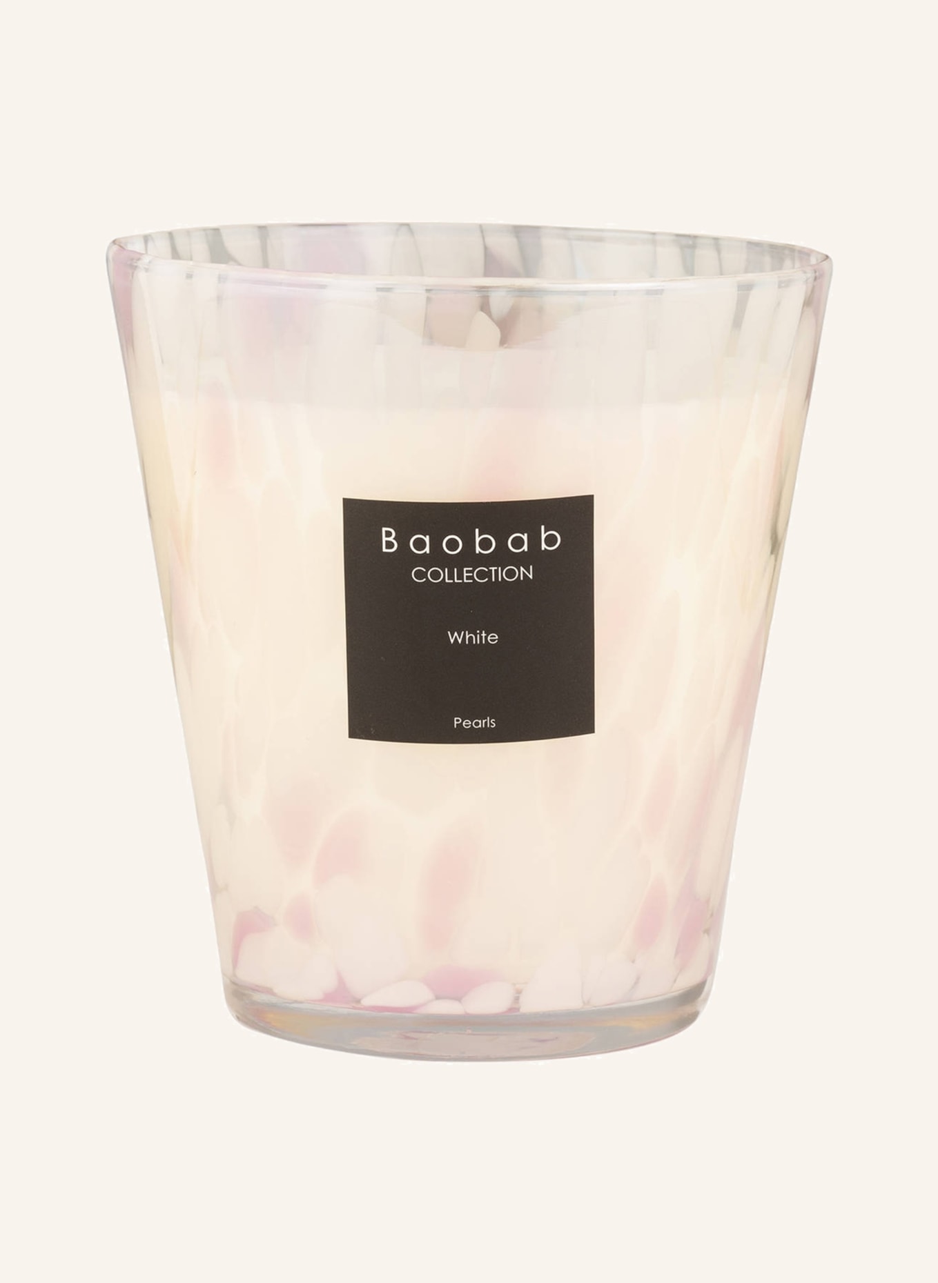 Baobab COLLECTION Duftkerze WHITE PEARLS , Farbe: WEISS/ ROSA (Bild 1)