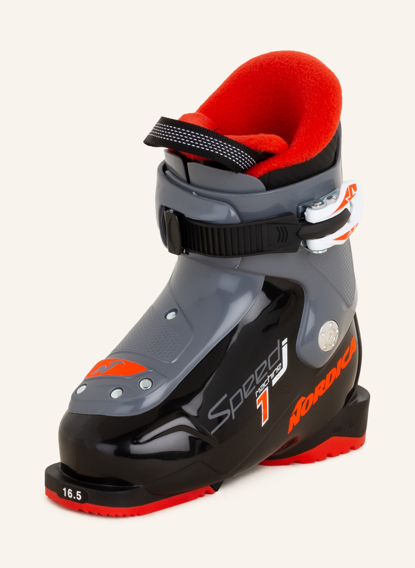 NORDICA Ski boots SPEEDMACHINE J1, Color: BLACK/ GRAY/ RED (Image 1)
