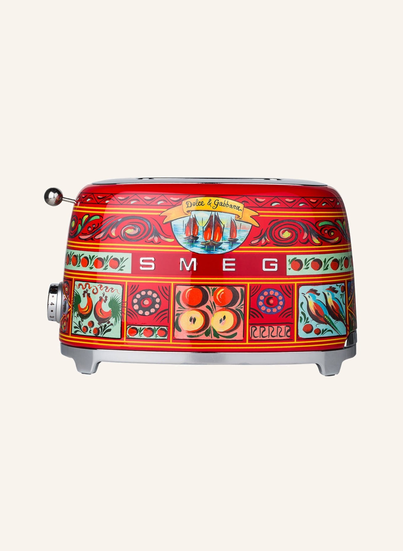 SMEG Toaster TSF01, Farbe: ROT/ HELLGRÜN/ HELLBLAU (Bild 3)