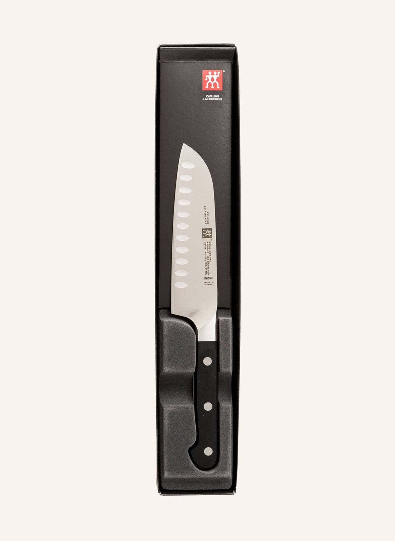ZWILLING Santoku knife with fluted edge, Color: BLACK/ SILVER (Image 3)