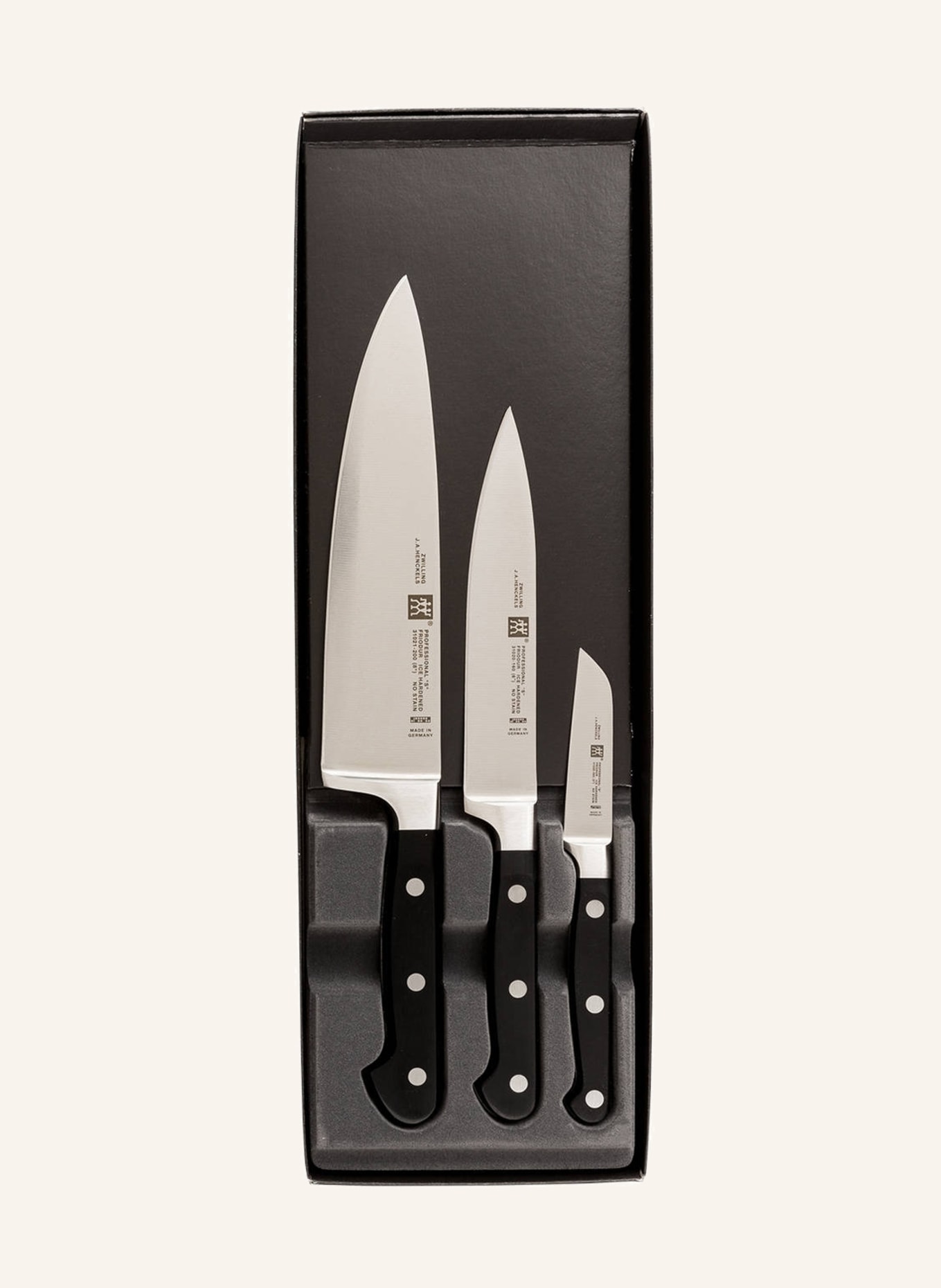 ZWILLING 3-piece Knife set , Color: BLACK/ SILVER (Image 3)