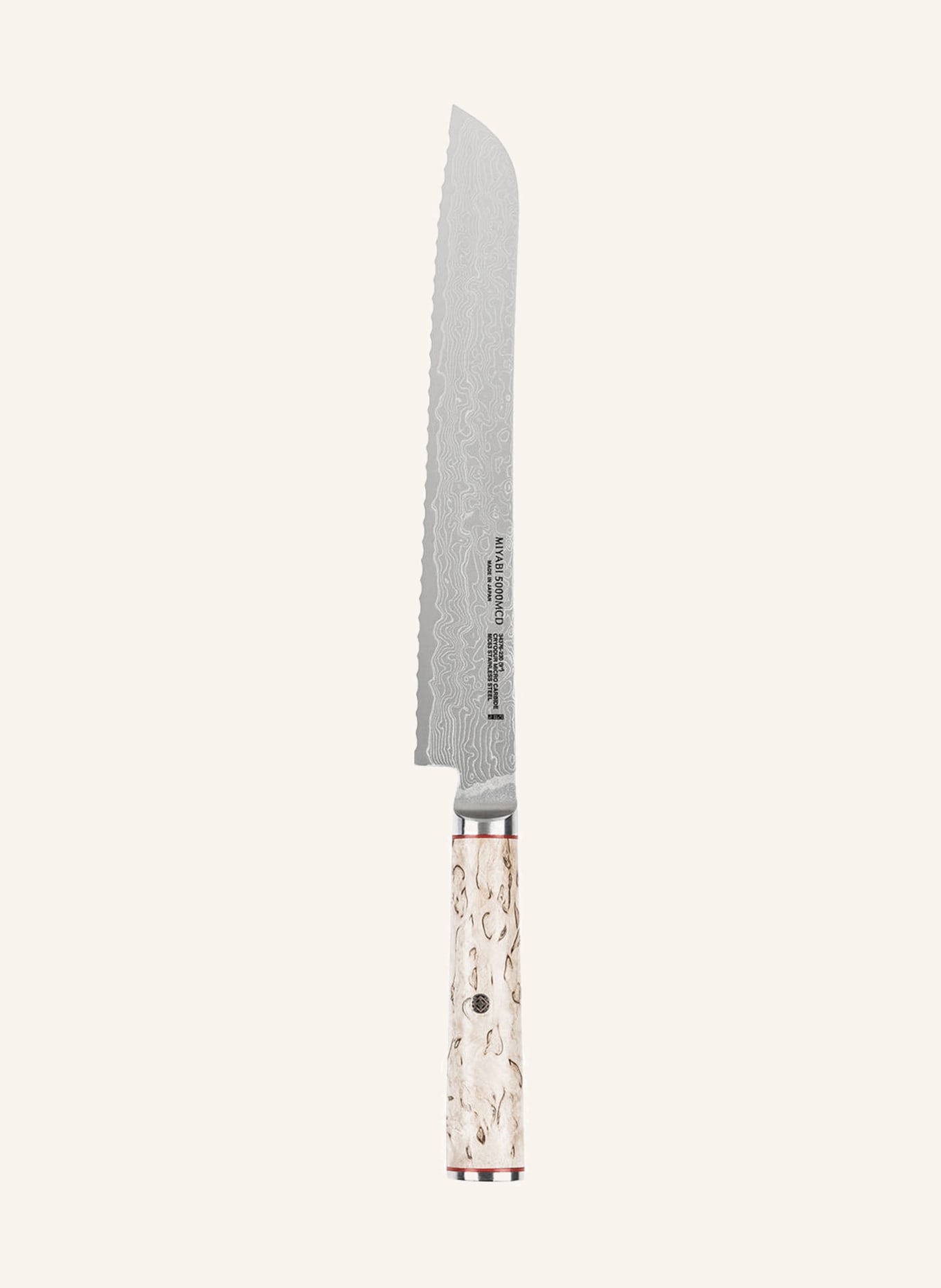 ZWILLING Brotmesser MIYABI 5000MCD , Farbe: CREME/ SILBER (Bild 1)