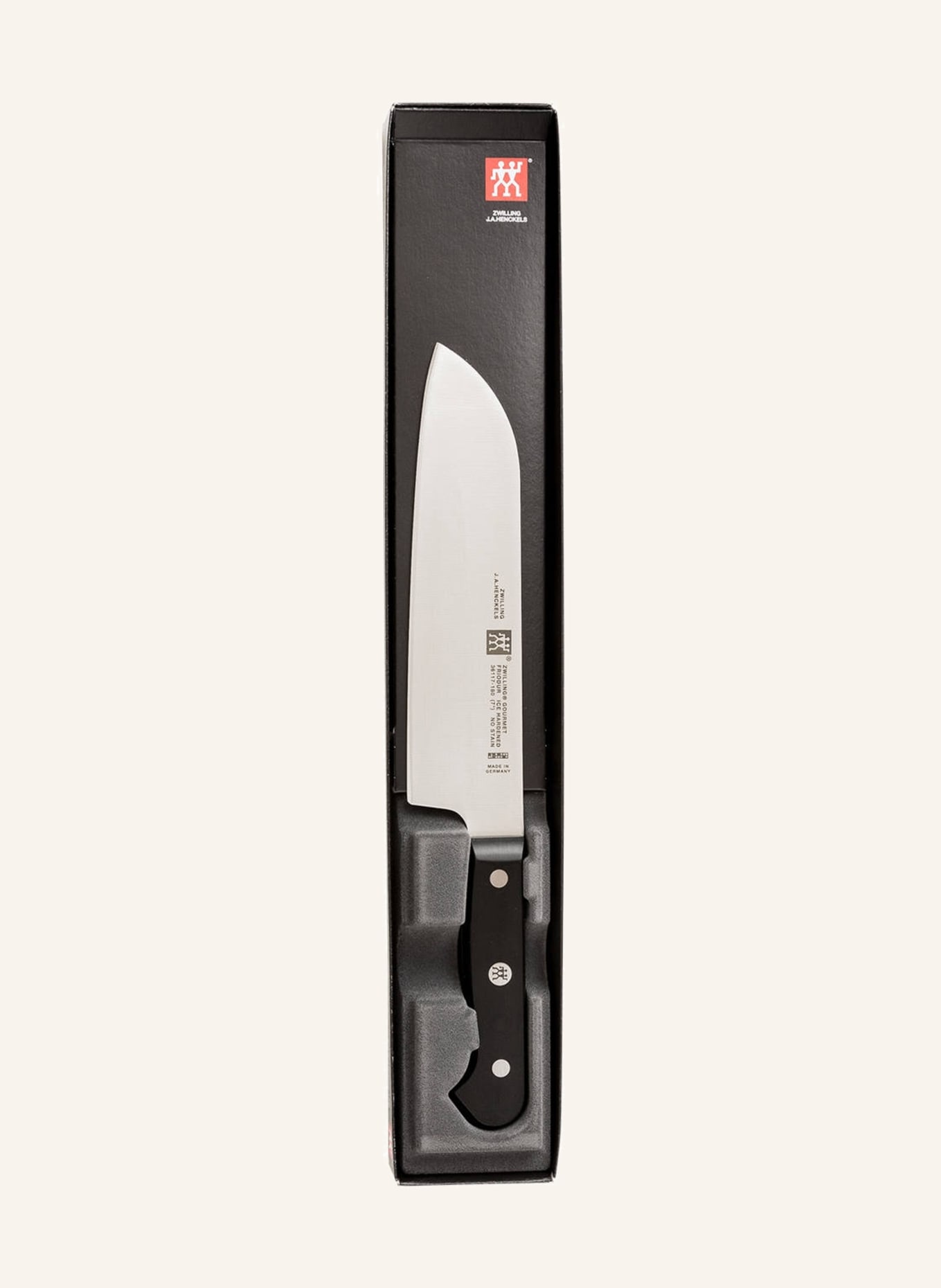 ZWILLING Santoku knife GOURMET, Color: BLACK/ SILVER (Image 3)