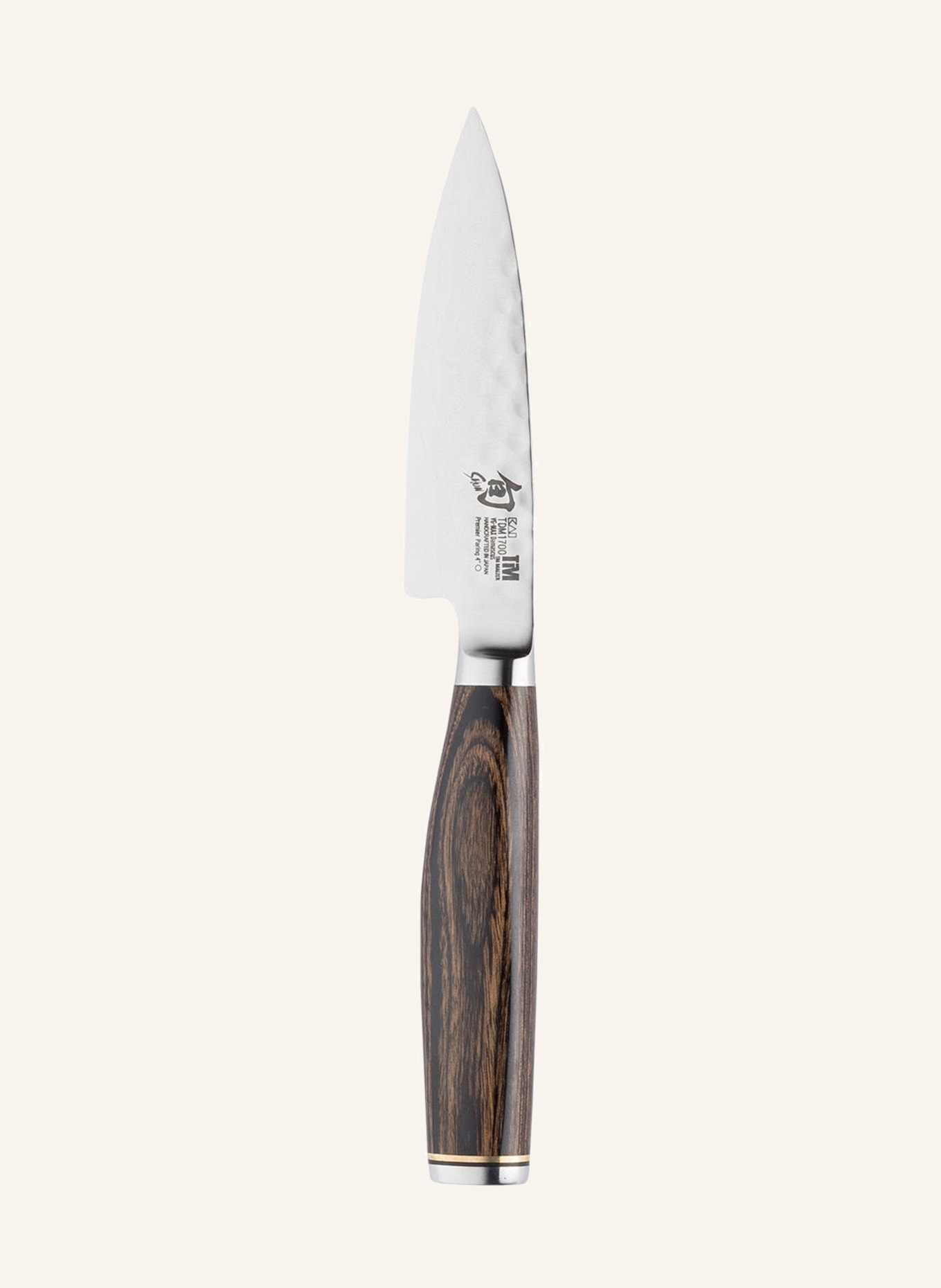 KAI Knife TDM-1700, Color: DARK BROWN/ SILVER (Image 1)