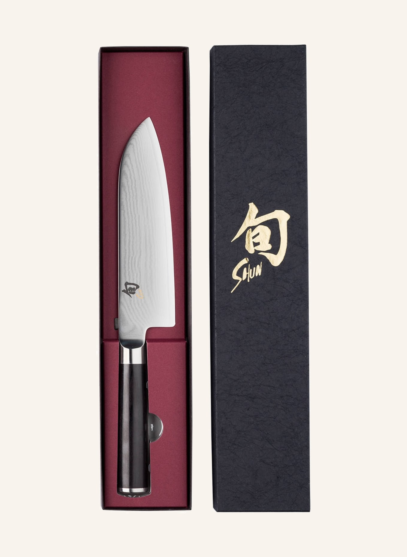 KAI Knife SANTOKU DM-0702, Color: BLACK/ SILVER (Image 3)