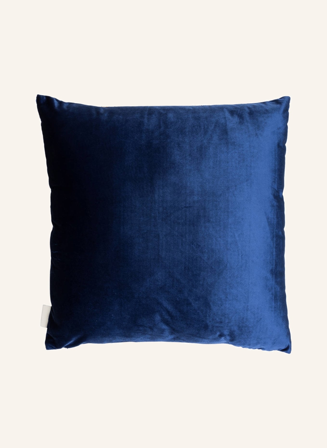 HD COLLECTION Decorative velvet cushion, Color: DARK BLUE/ GOLD (Image 2)