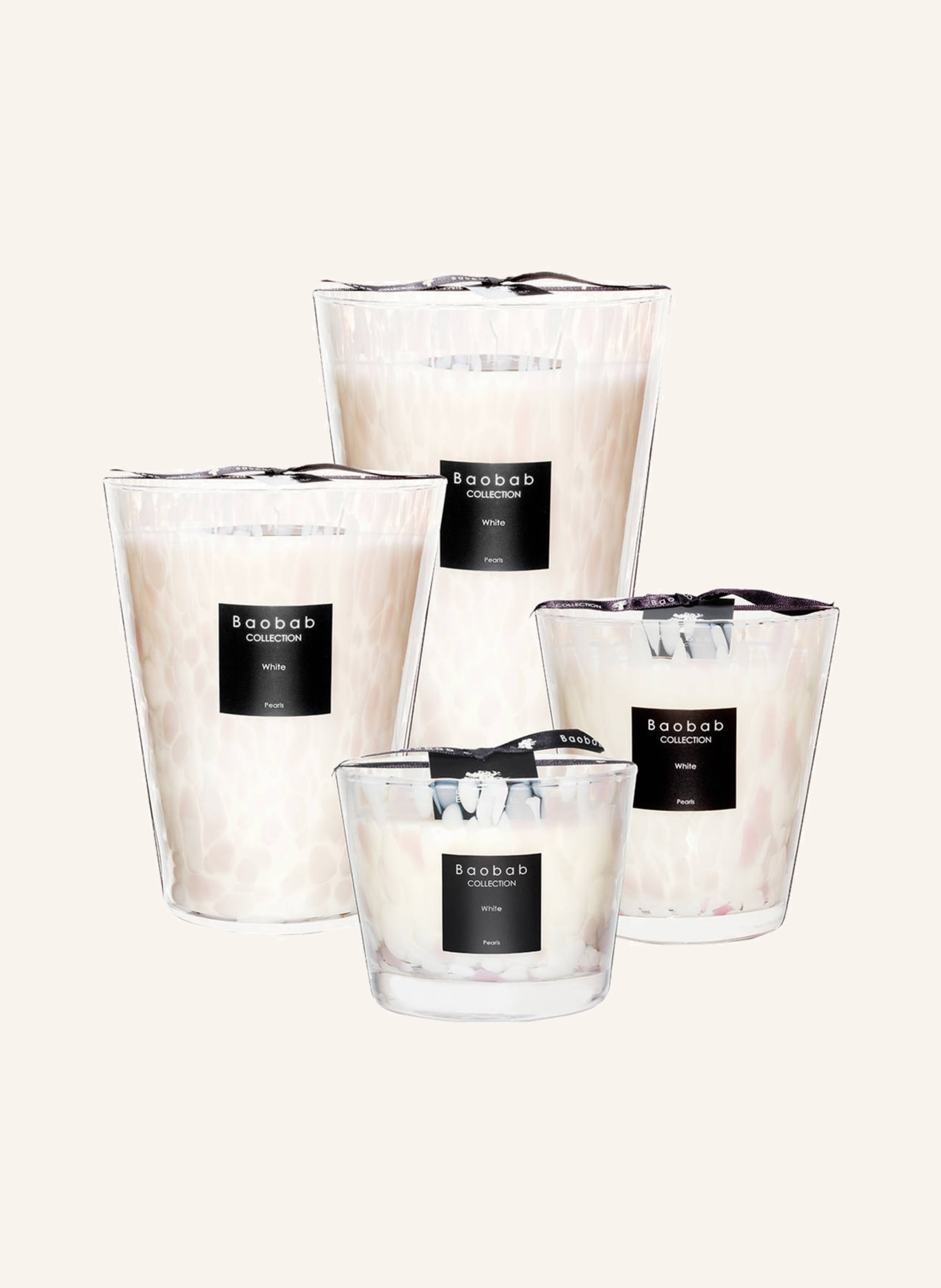 Baobab COLLECTION Duftkerze WHITE PEARLS: WEISS