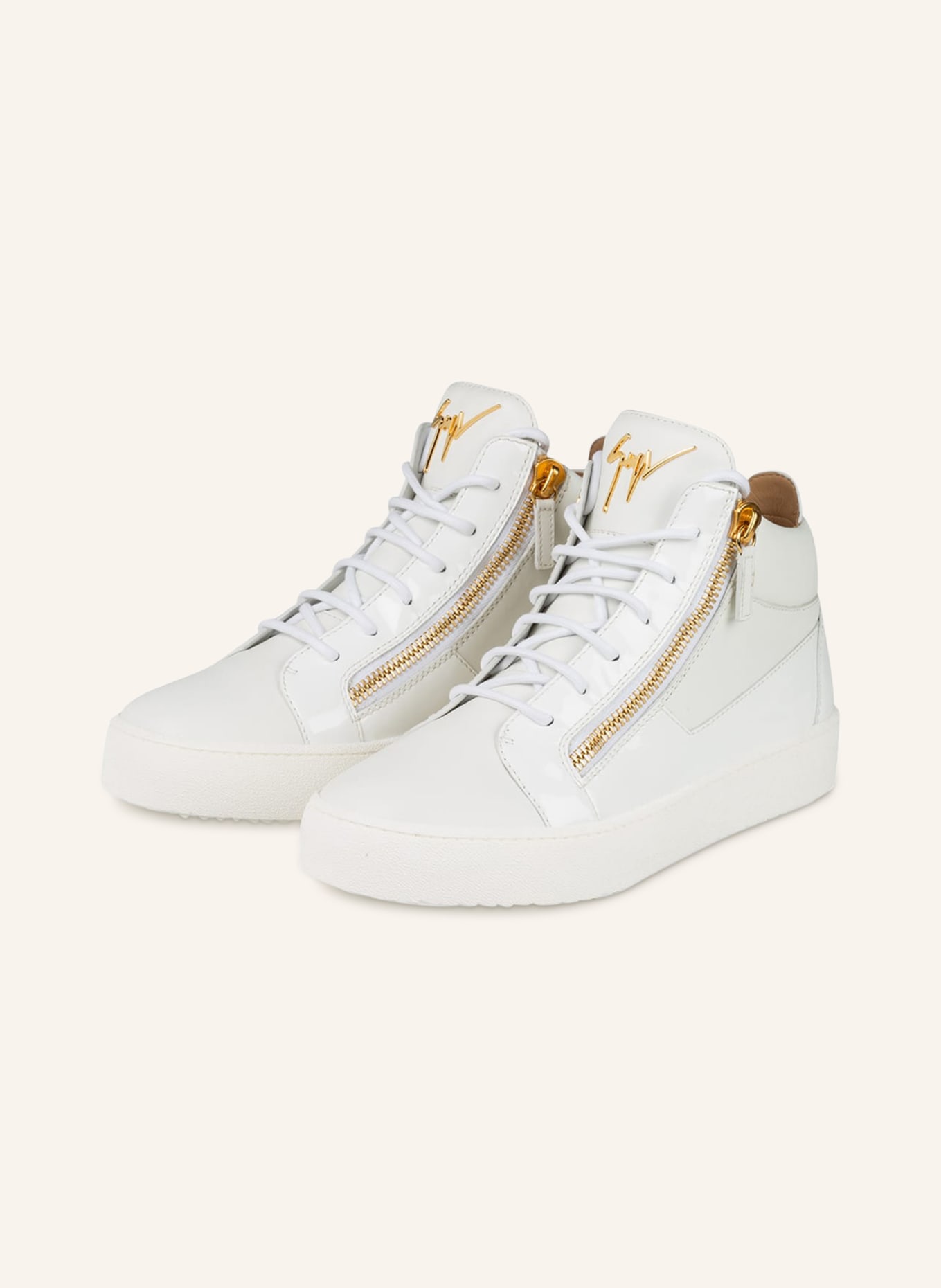 GIUSEPPE ZANOTTI DESIGN High-top sneakers KRISS, Color: WHITE (Image 1)