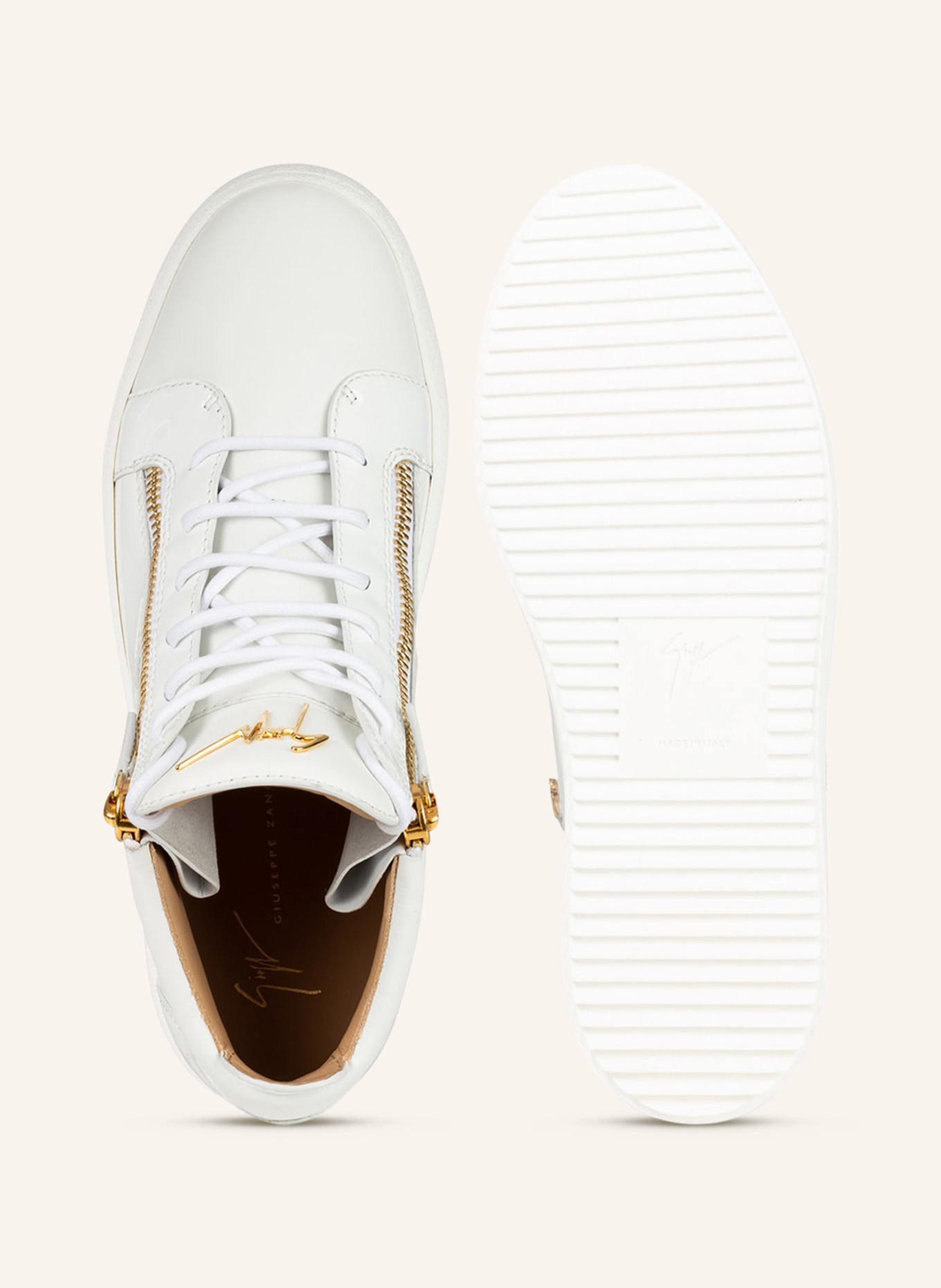 GIUSEPPE ZANOTTI DESIGN High-top sneakers KRISS, Color: WHITE (Image 6)