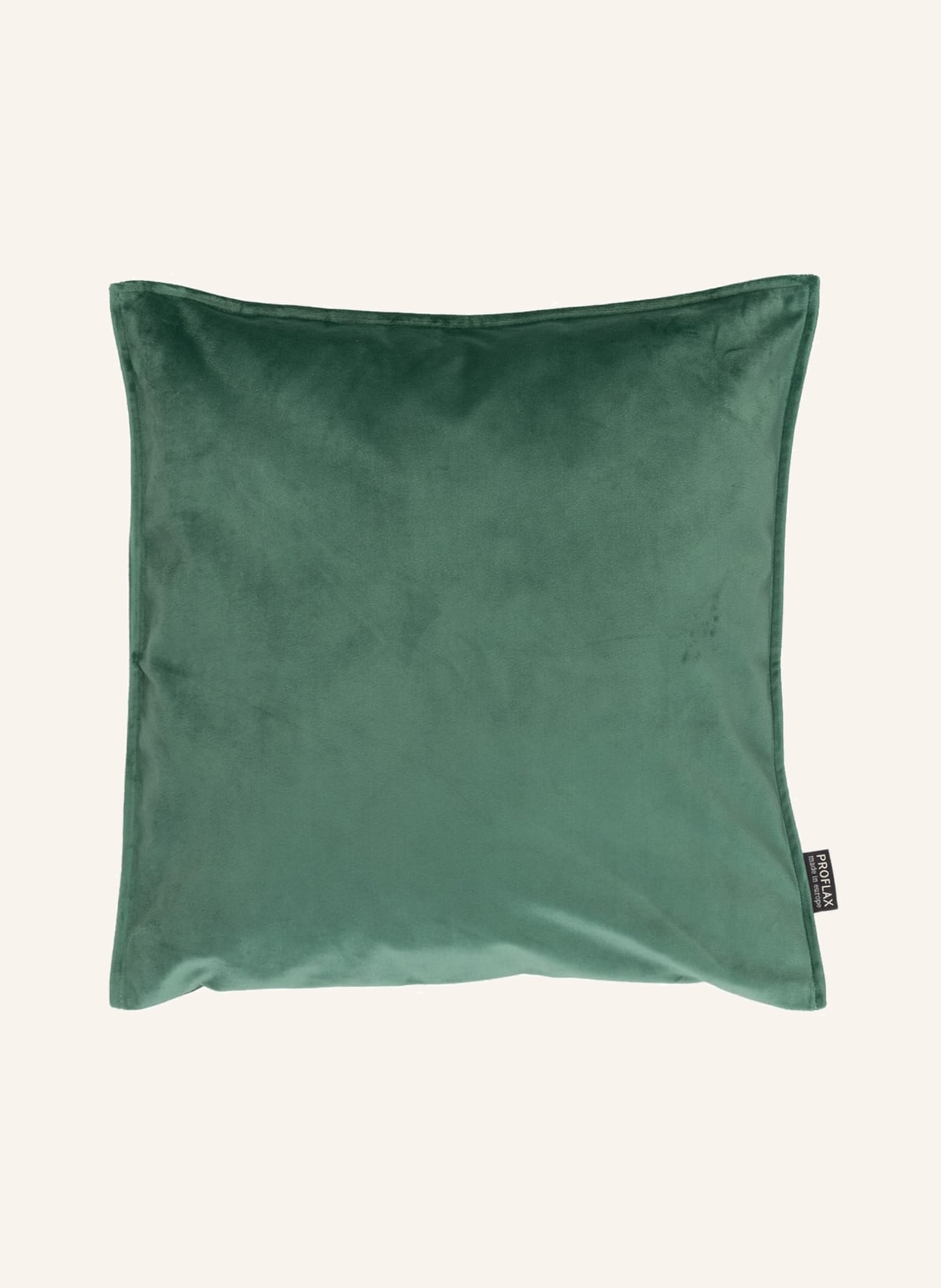 PROFLAX Velvet cushion cover MILANO, Color: DARK GREEN (Image 1)