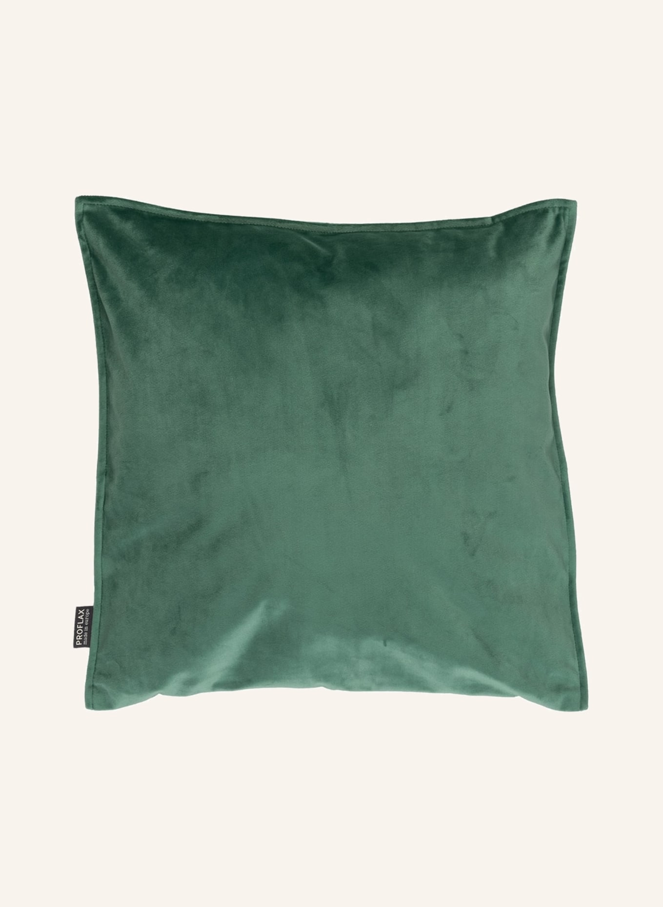 PROFLAX Velvet cushion cover MILANO, Color: DARK GREEN (Image 2)