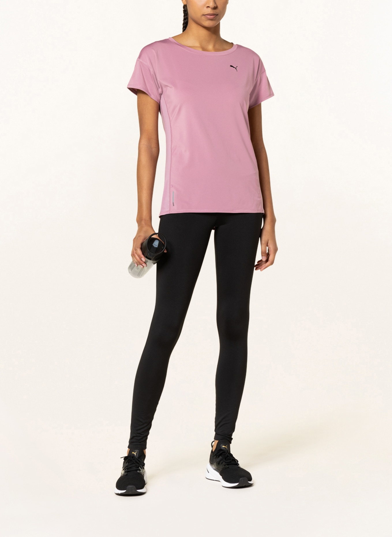 PUMA T-shirt TRAIN FAVORITE with mesh insert, Color: PINK (Image 2)