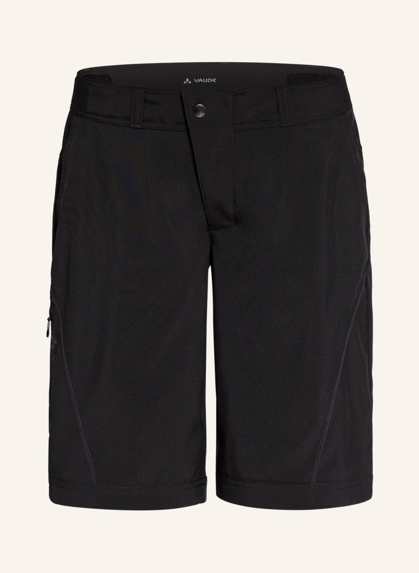 VAUDE Cycling shorts LEDRO with padded inner shorts, Color: BLACK (Image 1)