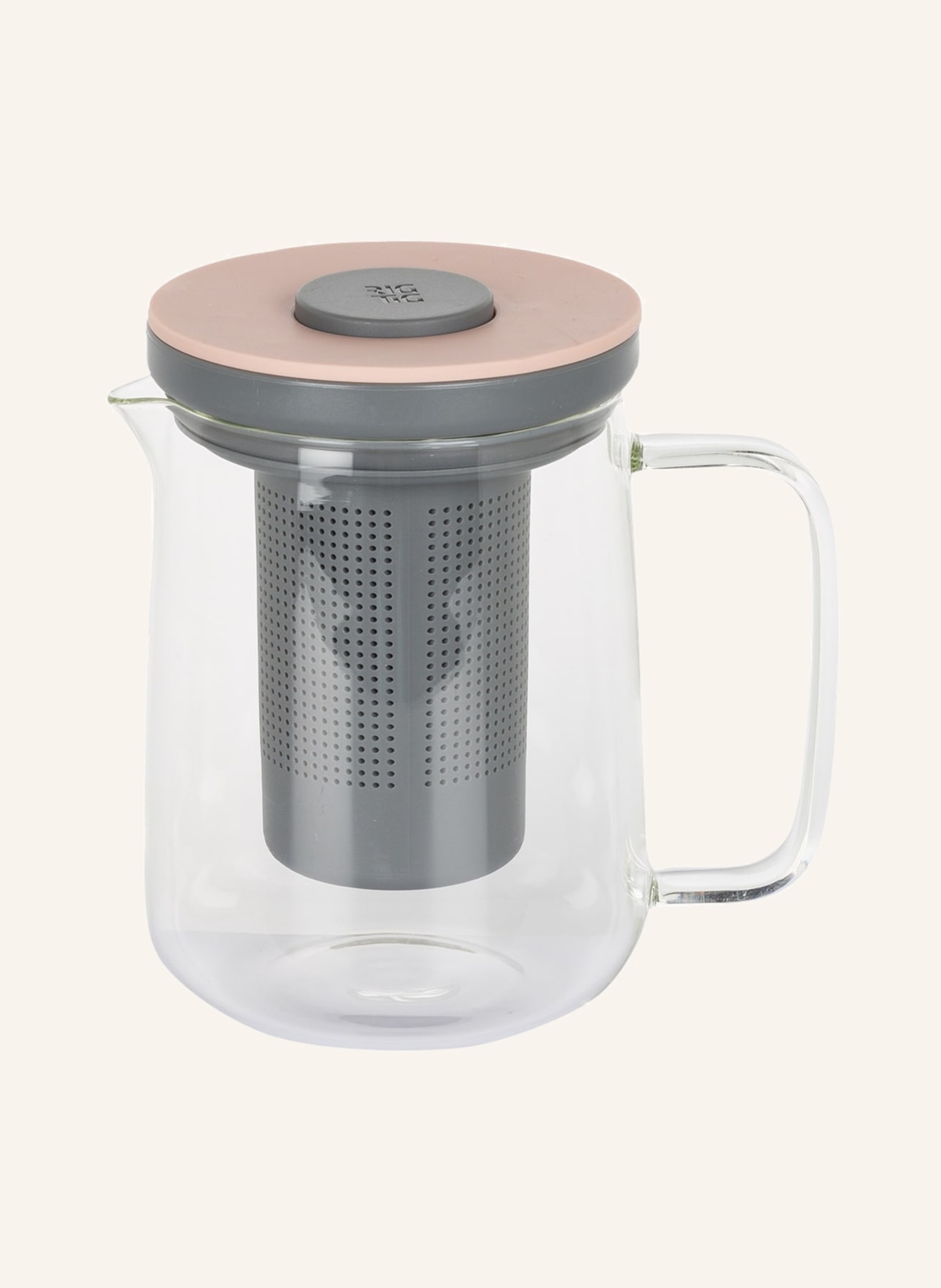 RIG TIG Tea maker BREW-IT with press filter, Color: PINK/ GRAY (Image 1)