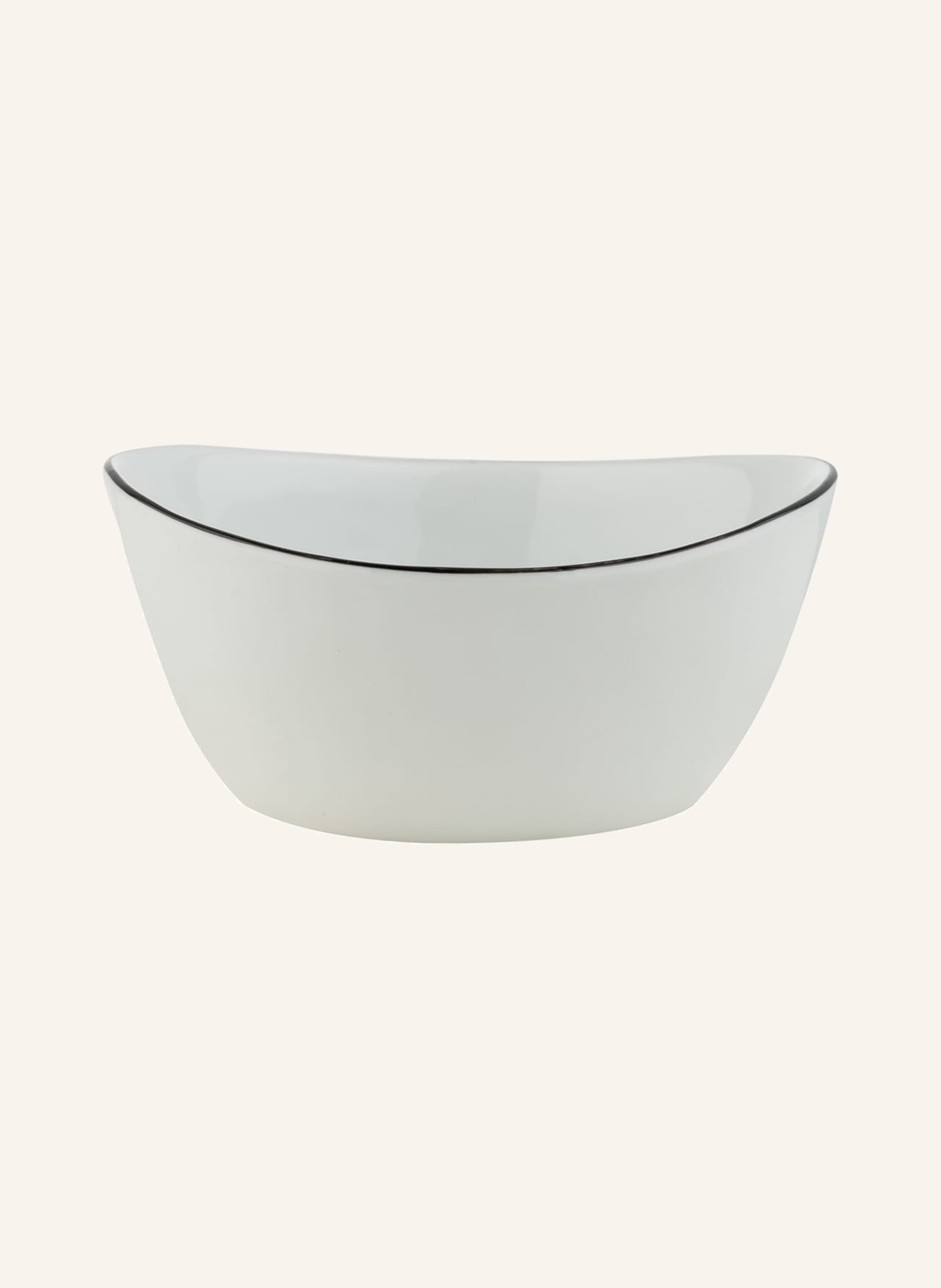BROSTE COPENHAGEN Set of 4 Bowls SALT, Color: WHITE/ BLACK (Image 2)