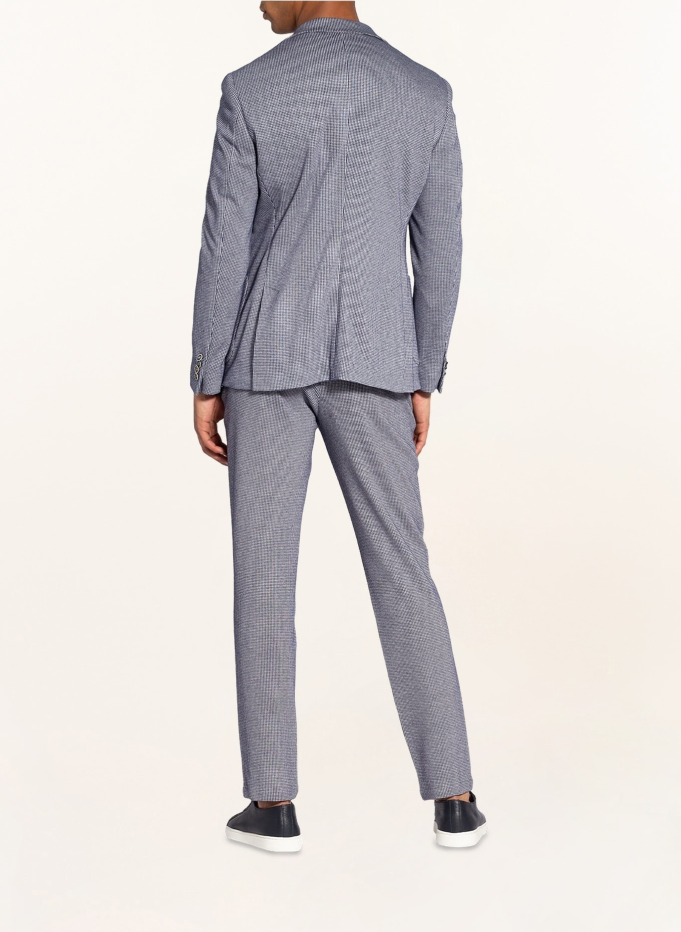 PAUL Suit jacket slim fit in jersey, Color: WHITE/ DARK BLUE (Image 3)