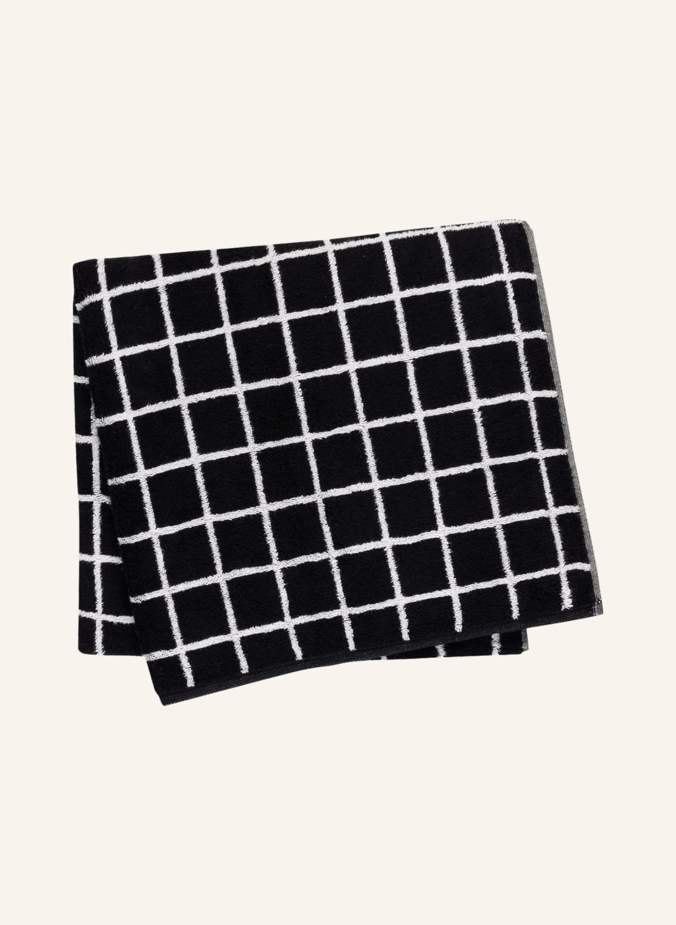 Cawö Bath towel, Color: BLACK/ WHITE (Image 1)