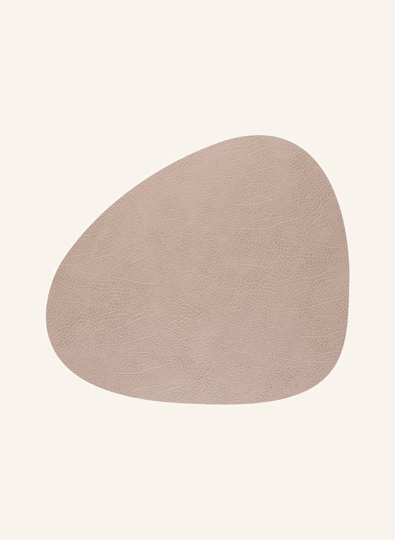 LINDDNA Tischset CURVE L aus Leder, Farbe: BEIGE (Bild 1)