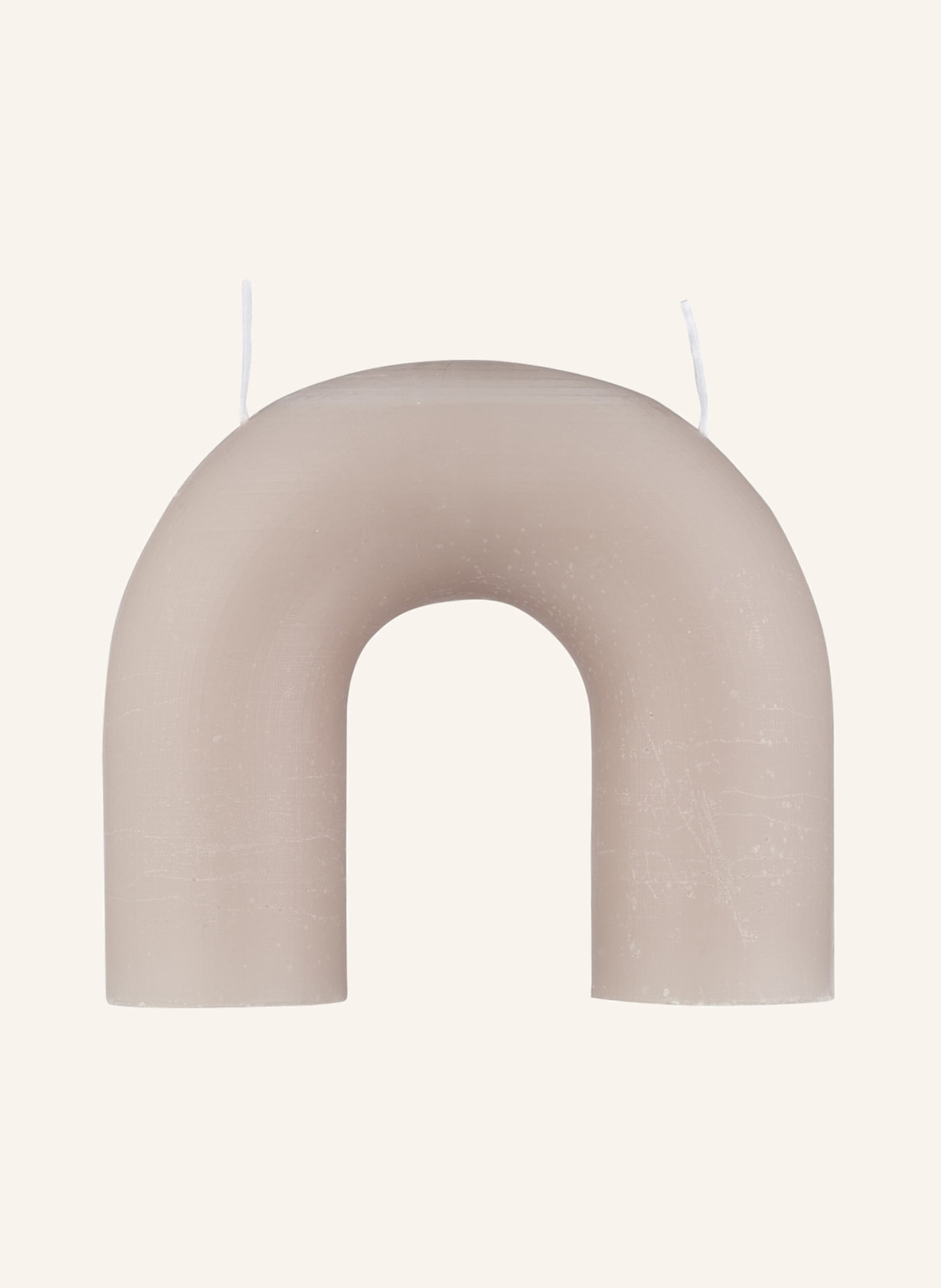 BROSTE COPENHAGEN Candle BEND: LIGHT GRAY