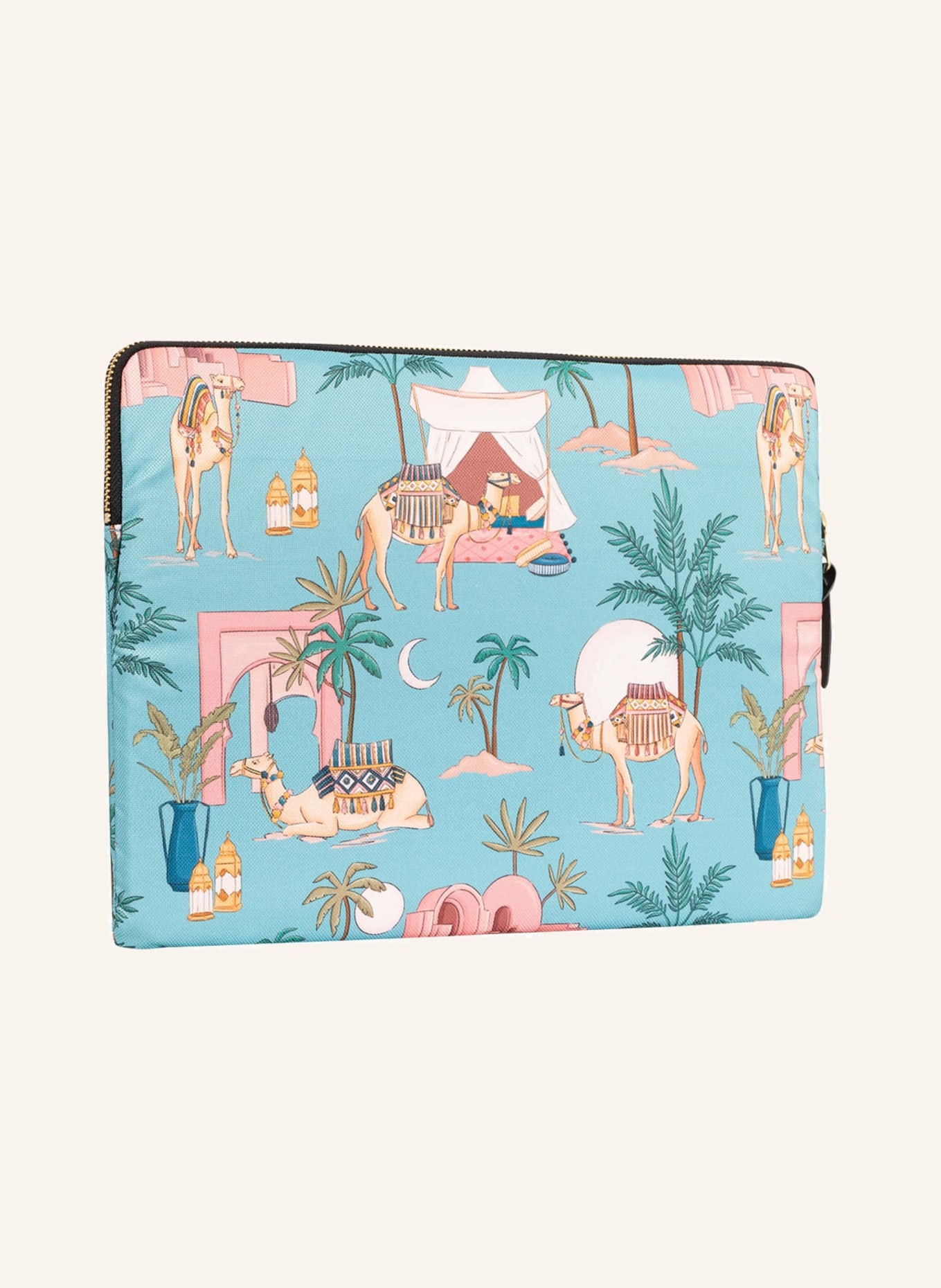 WOUF Tablet-Hülle SAHARA: TÜRKIS / LACHS / GRÜN