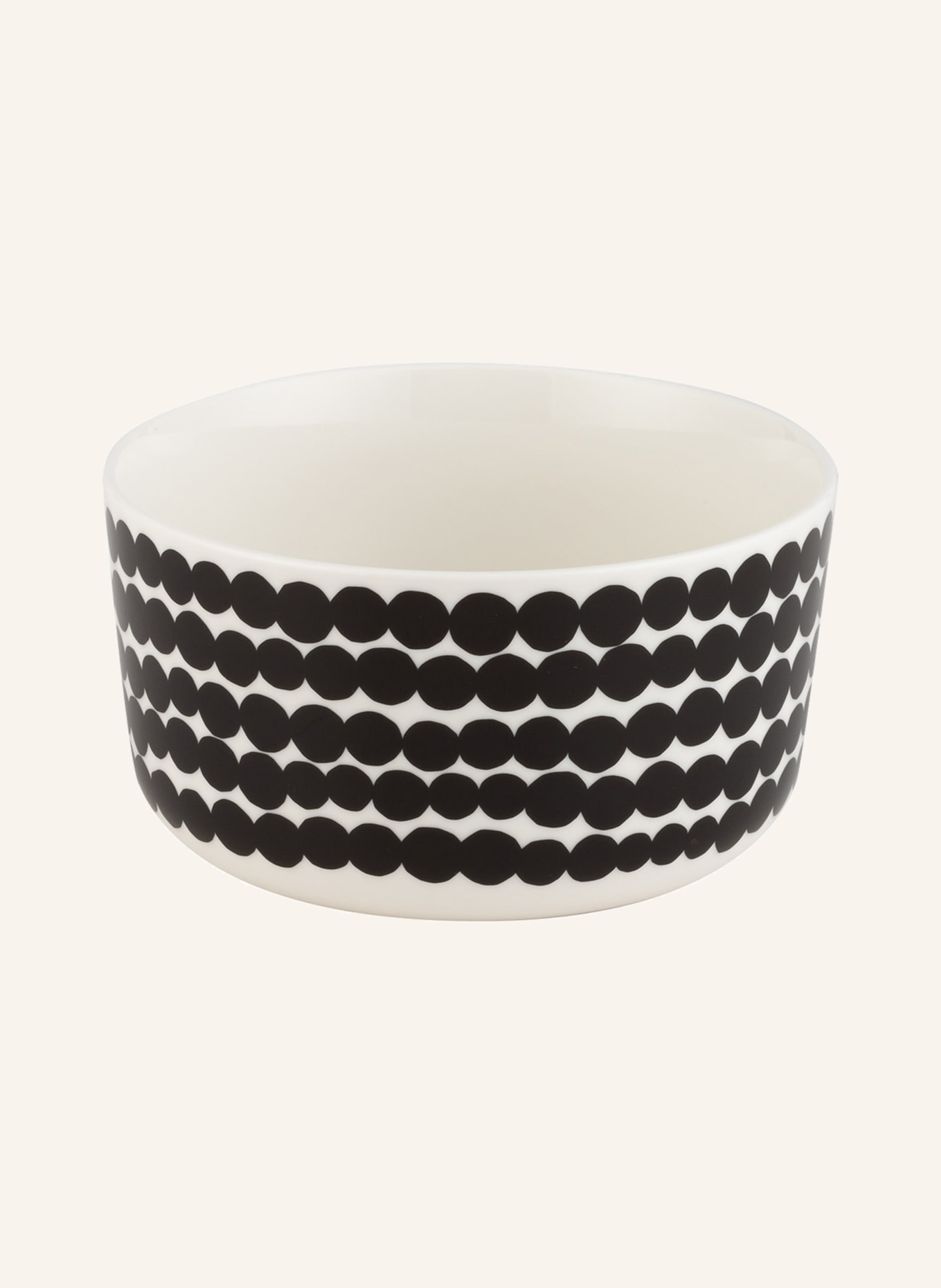 marimekko Set of 6 bowls OIVA/SIIRTOLAPUUTARHA, Color: CREAM/ BLACK (Image 2)