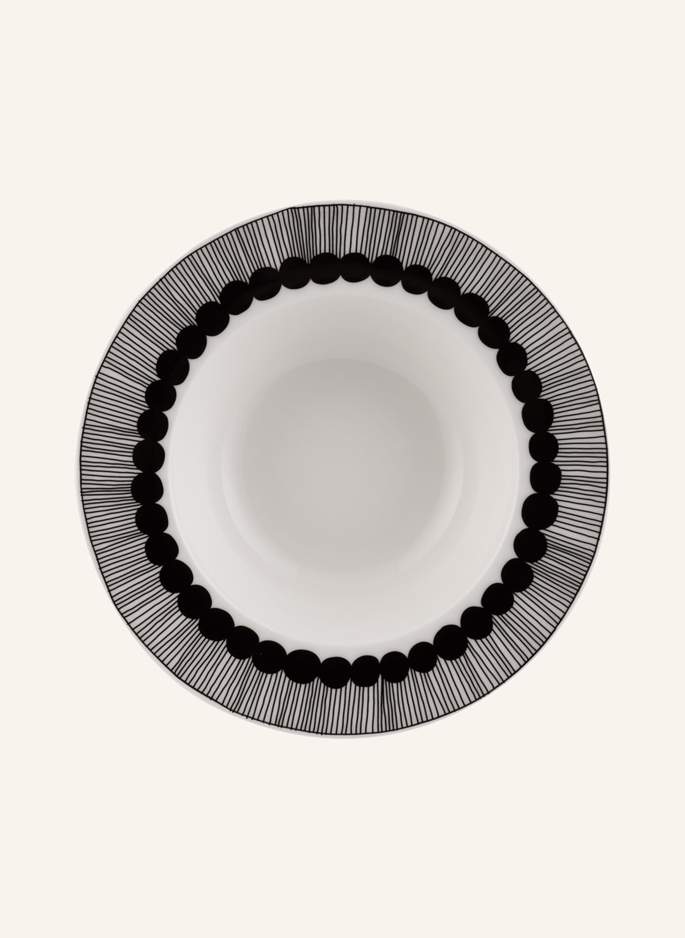 marimekko Bowl OIVA/SIIRTOLAPUUTARHA, Color: CREAM/ BLACK (Image 3)