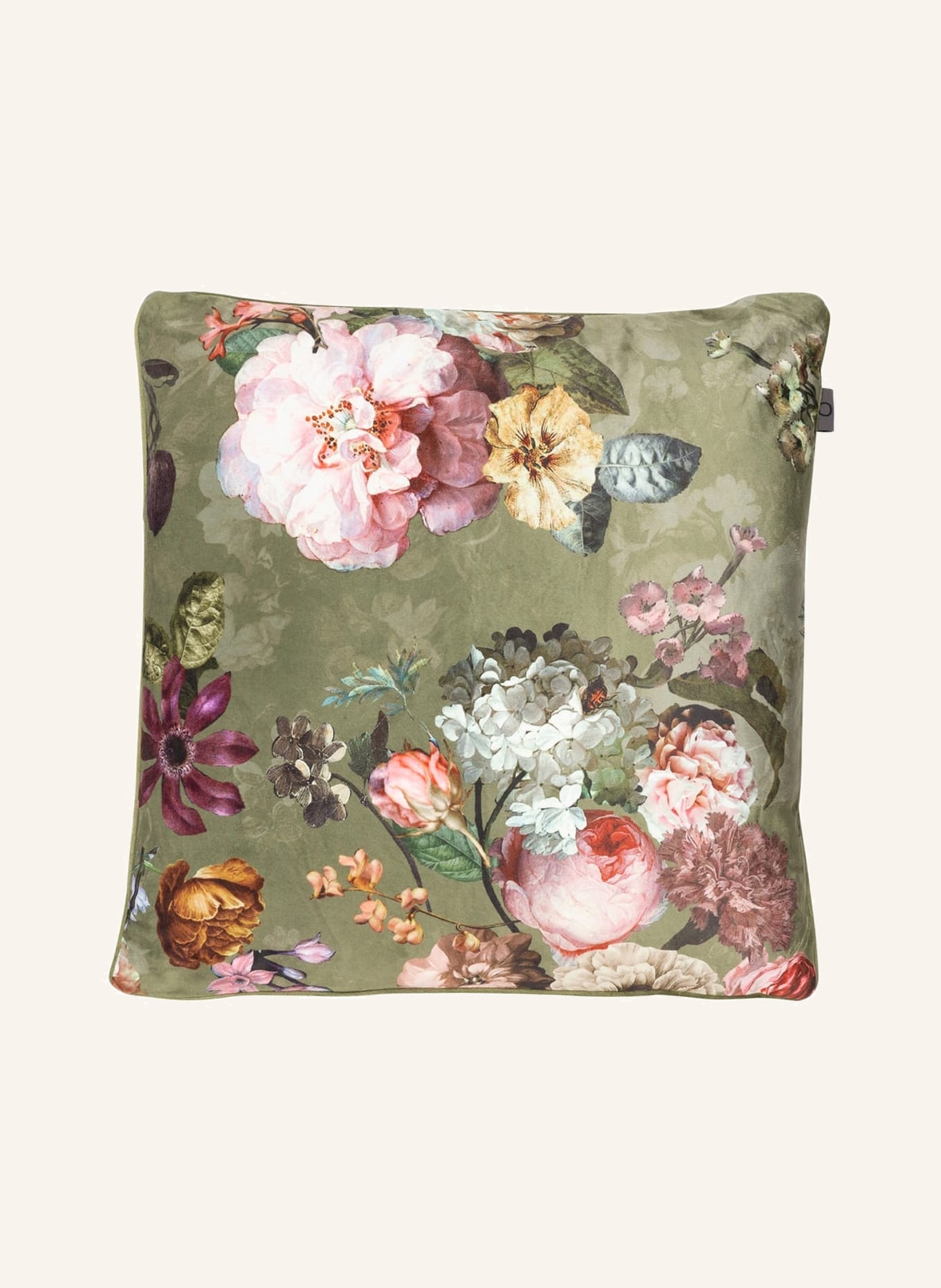ESSENZA Decorative cushion, Color: GREEN/ DUSKY PINK/ CREAM (Image 1)