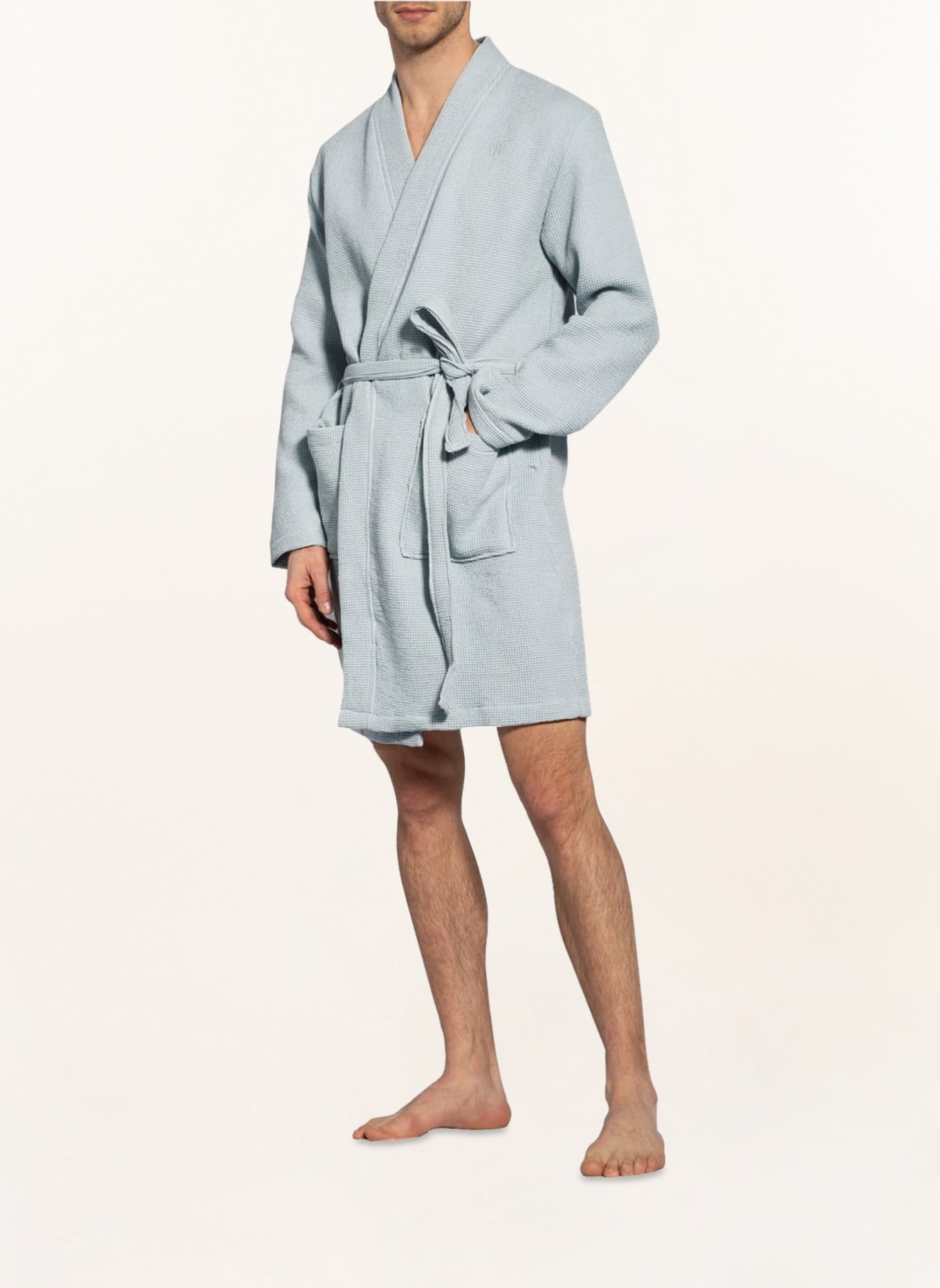 Marc O'Polo Unisex bathrobe ALTA , Color: MINT (Image 2)