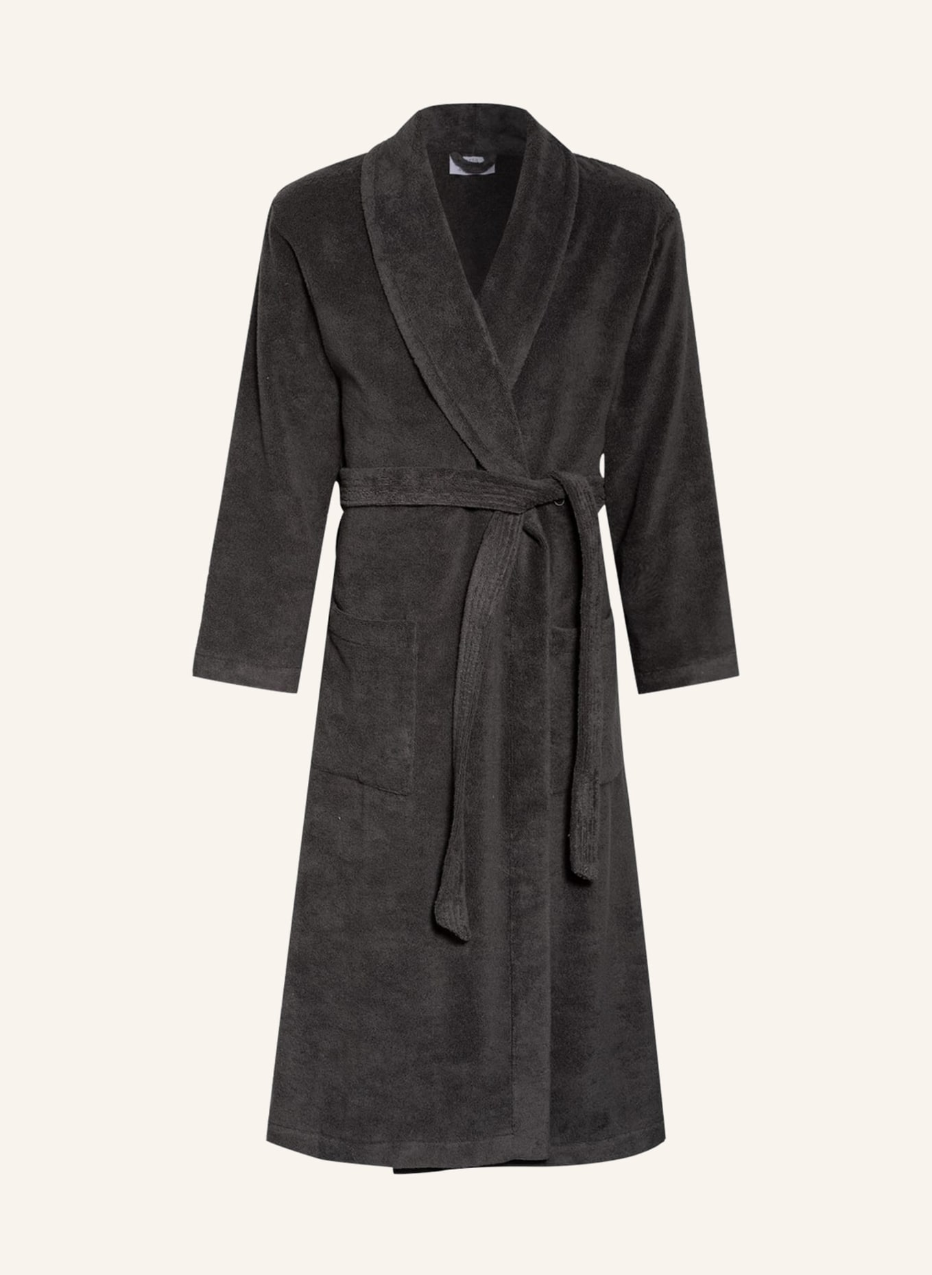 weseta switzerland Unisex bathrobe DREAMFLOR, Color: DARK GRAY (Image 1)