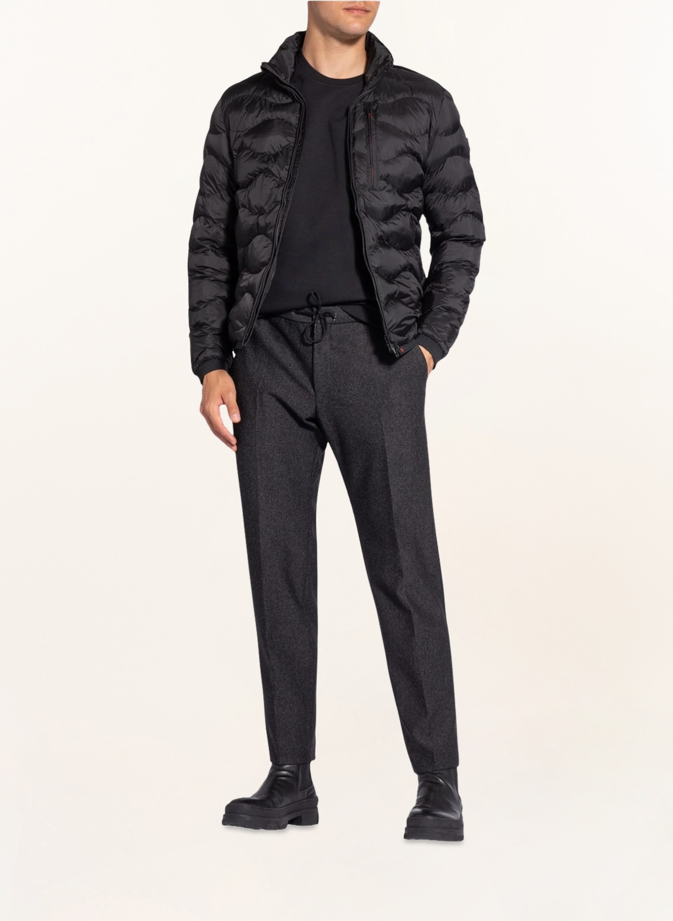 WELLENSTEYN Quilted jacket AIRWEIGHT, Color: BLACK (Image 2)