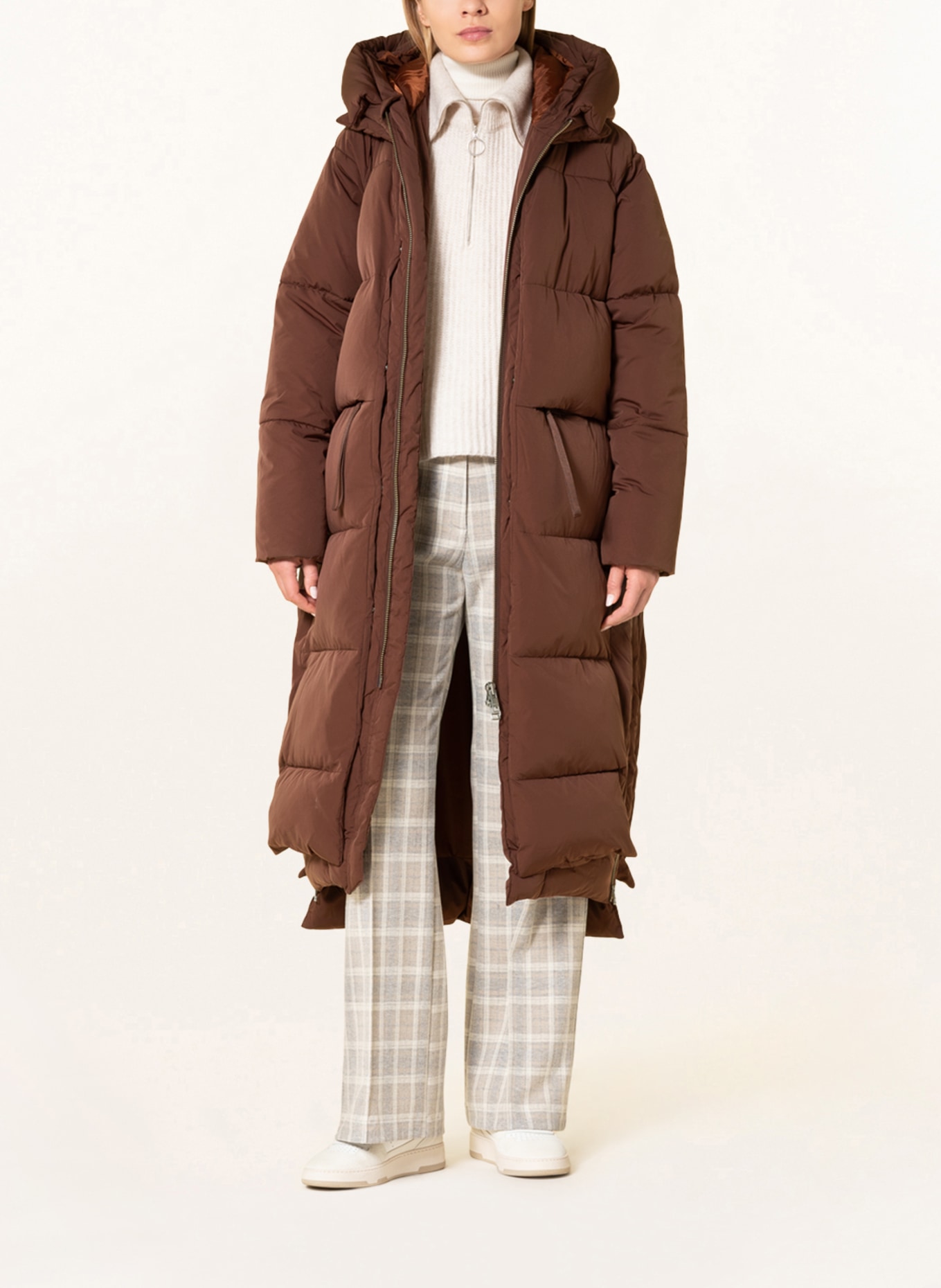 EMBASSY OF BRICKS AND LOGS Quilted coat LOURDES, Color: BROWN (Image 2)