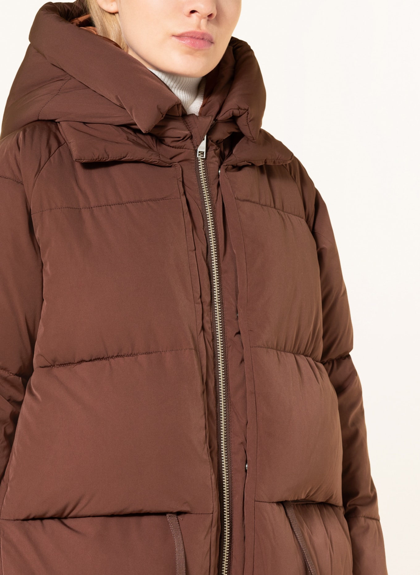 EMBASSY OF BRICKS AND LOGS Quilted coat LOURDES, Color: BROWN (Image 5)